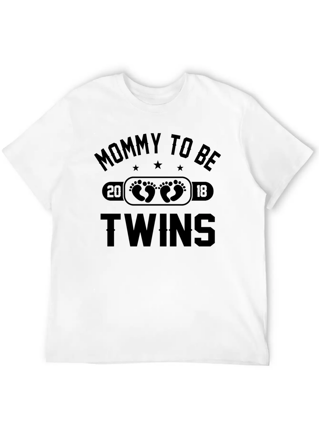 Mommy To Be Twins 2018 Stylish Everyday T-Shirt – Unisex Basic Cotton Tee
