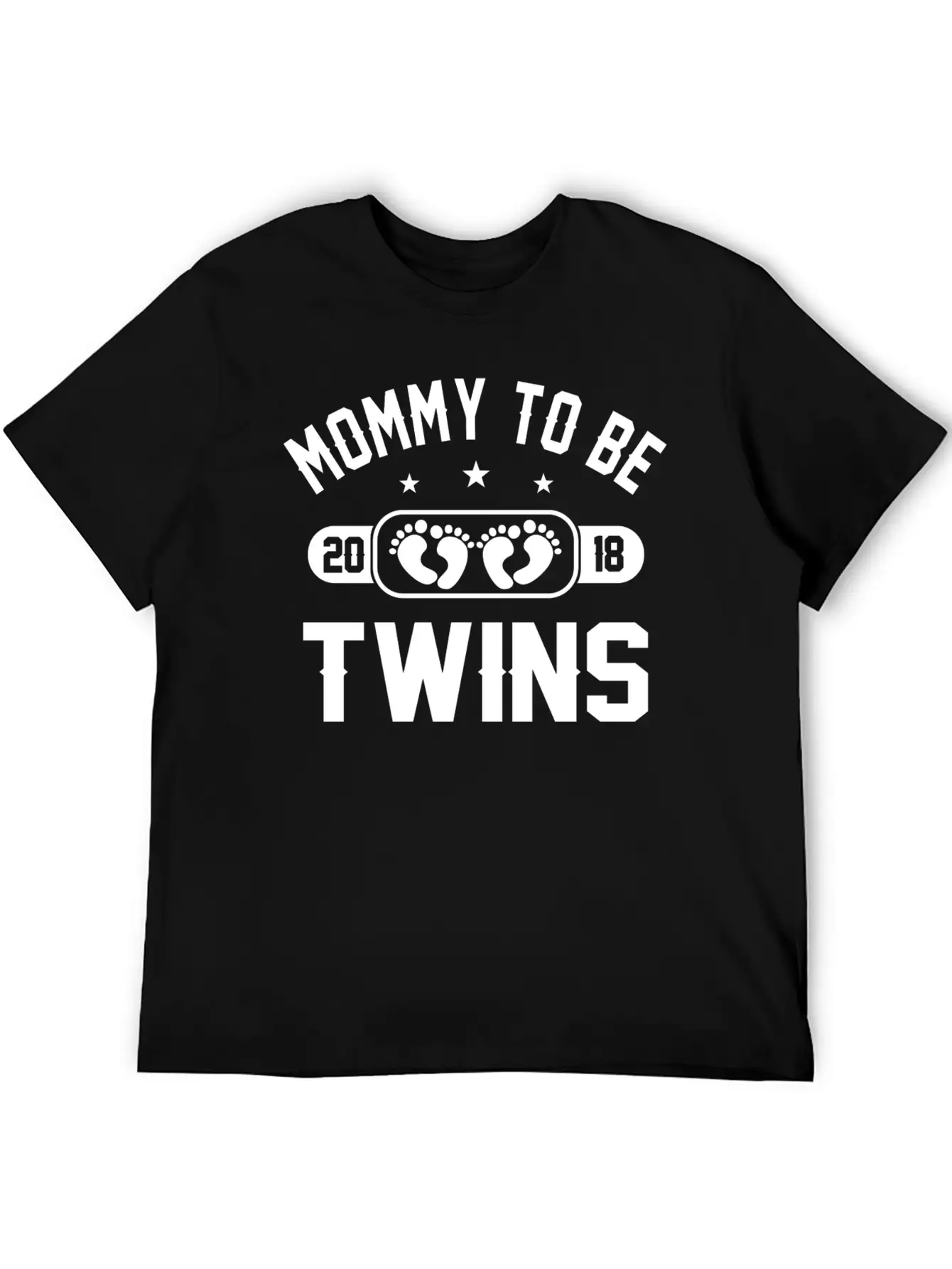 Mommy To Be Twins 2018 Stylish Everyday T-Shirt – Unisex Basic Cotton Tee