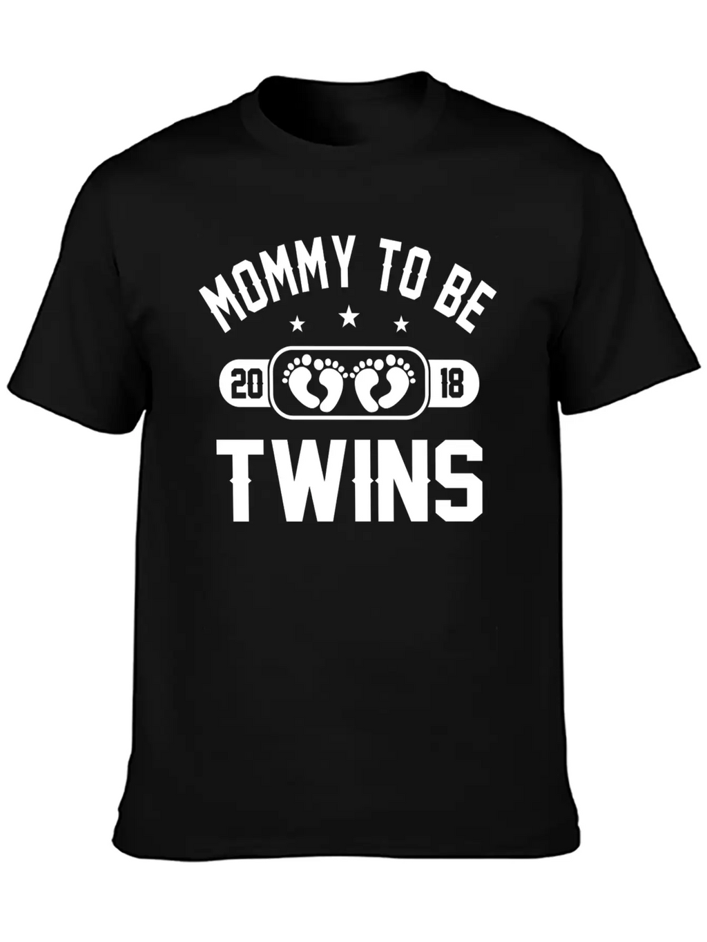 Mommy To Be Twins 2018 Stylish Everyday T-Shirt – Unisex Basic Cotton Tee