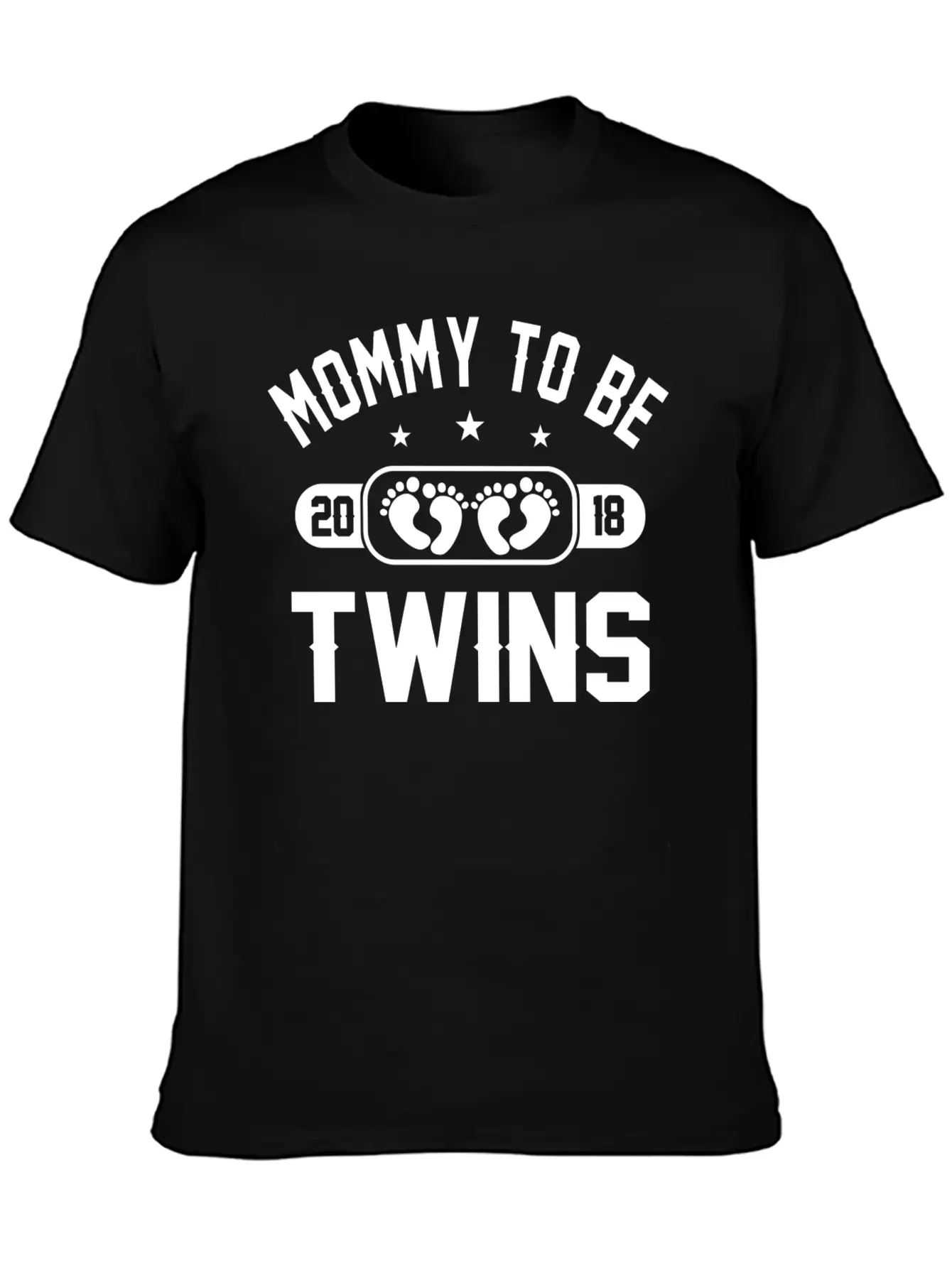 Mommy To Be Twins 2018 Stylish Everyday T-Shirt – Unisex Basic Cotton Tee
