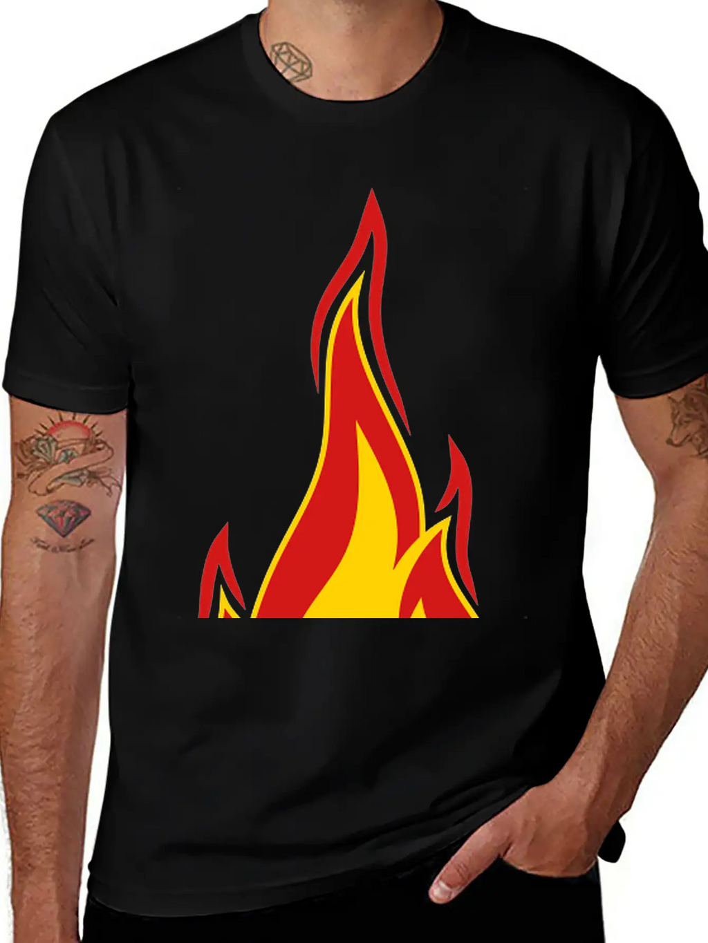 Money Burn Spend Hot Fire Flame Torch Dollar Symbo Stylish Everyday T-Shirt – Unisex Basic Cotton Tee