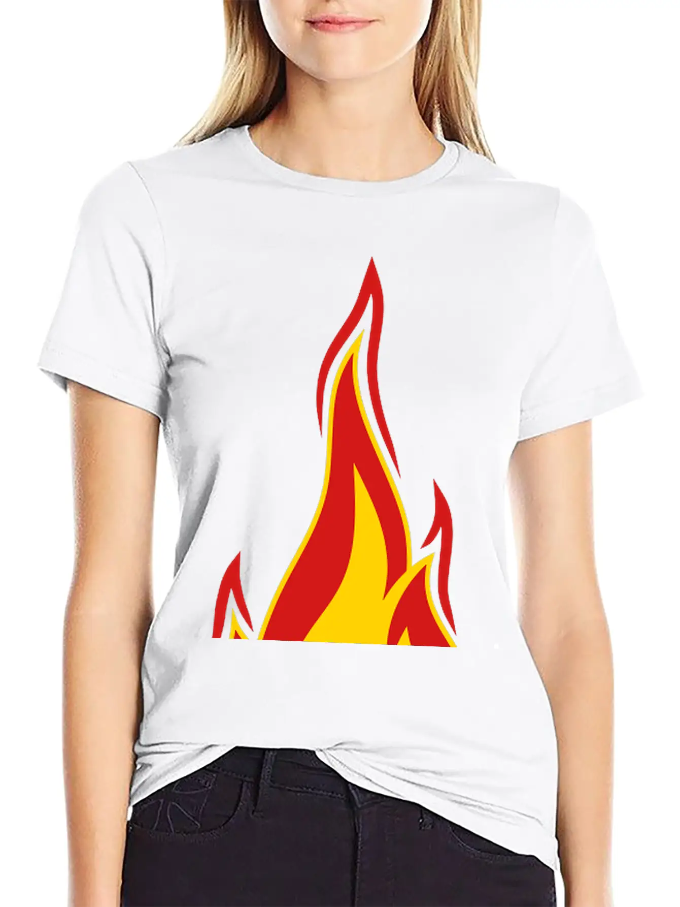 Money Burn Spend Hot Fire Flame Torch Dollar Symbo Stylish Everyday T-Shirt – Unisex Basic Cotton Tee