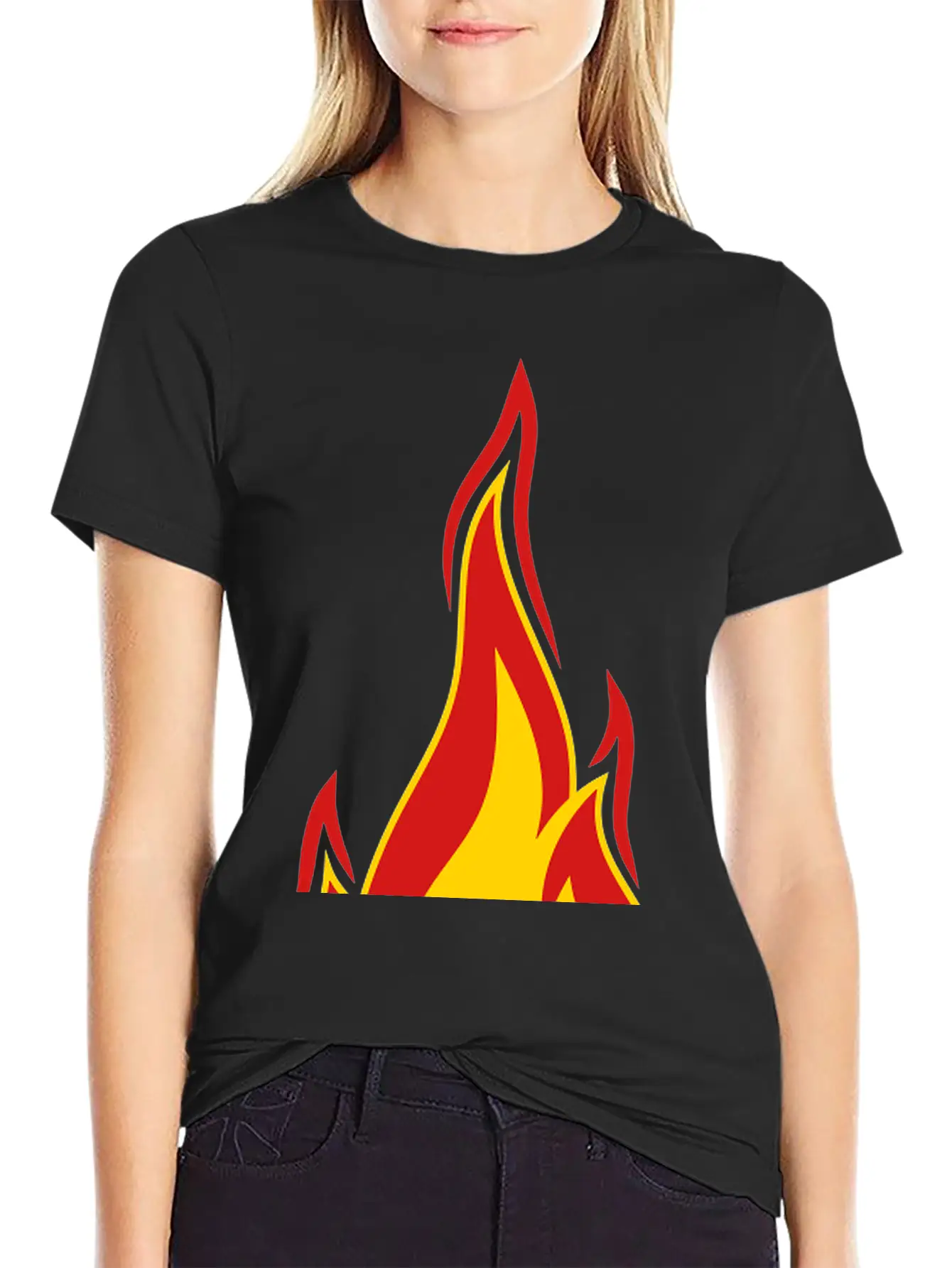Money Burn Spend Hot Fire Flame Torch Dollar Symbo Stylish Everyday T-Shirt – Unisex Basic Cotton Tee