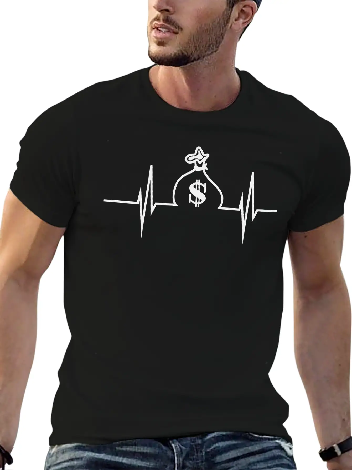 Money Heartbeat Classic Cotton Tee – Unisex Comfort For Any Season