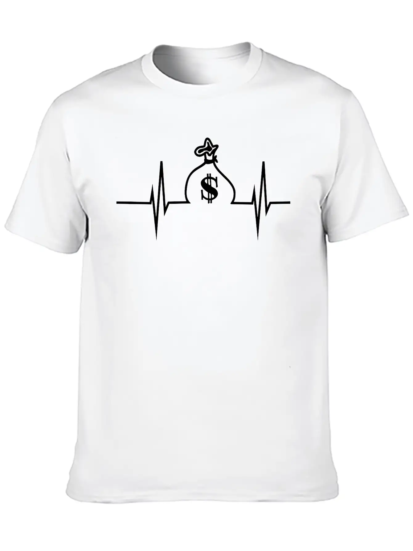 Money Heartbeat Classic Cotton Tee – Unisex Comfort For Any Season