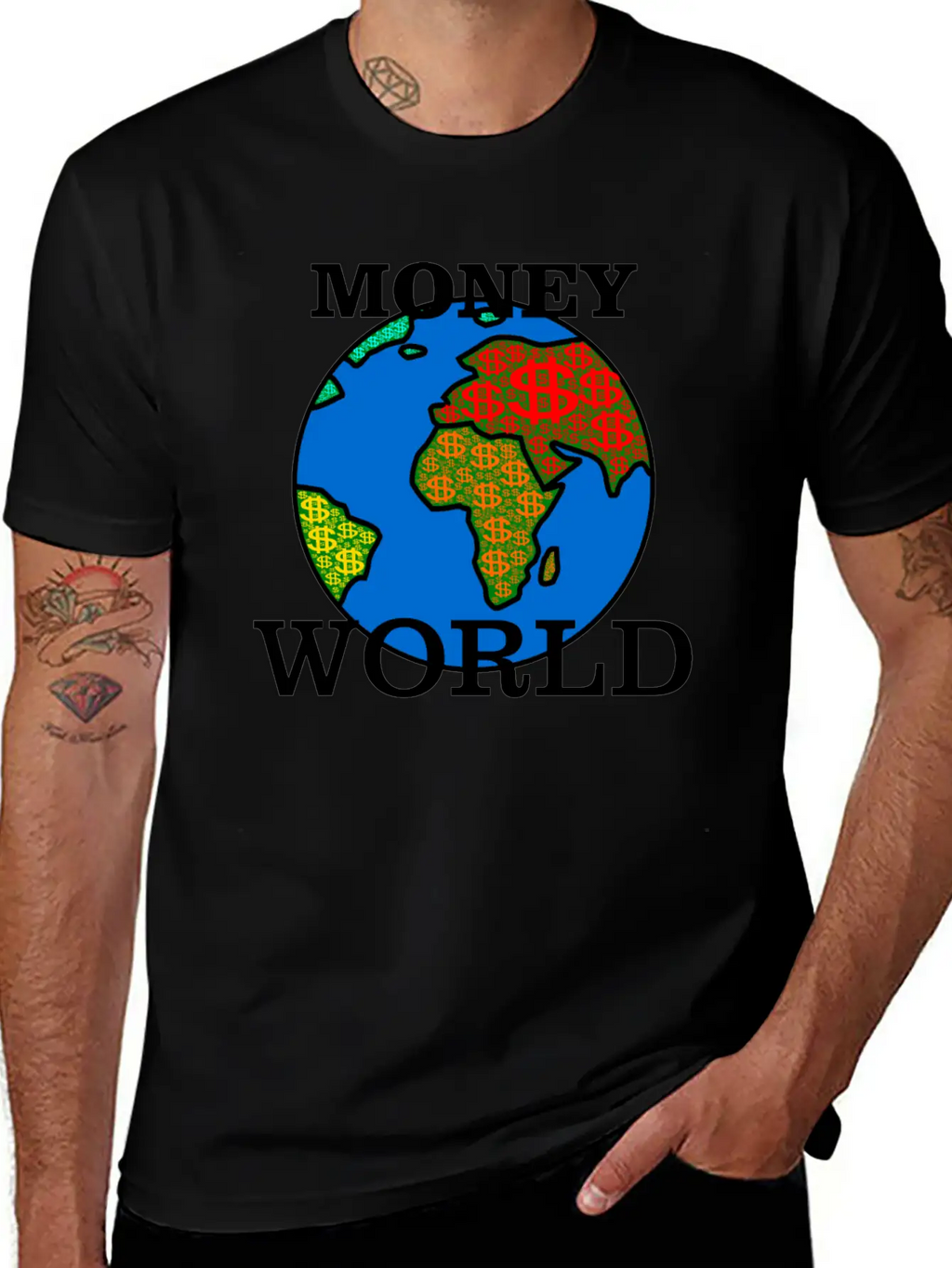 Money World Relaxed Everyday Tee – Lightweight And Durable Cotton