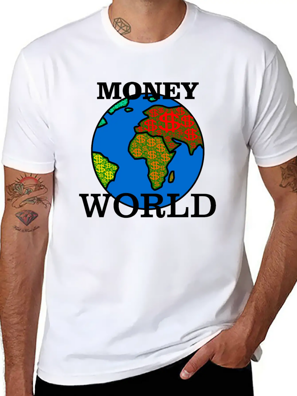 Money World Relaxed Everyday Tee – Lightweight And Durable Cotton