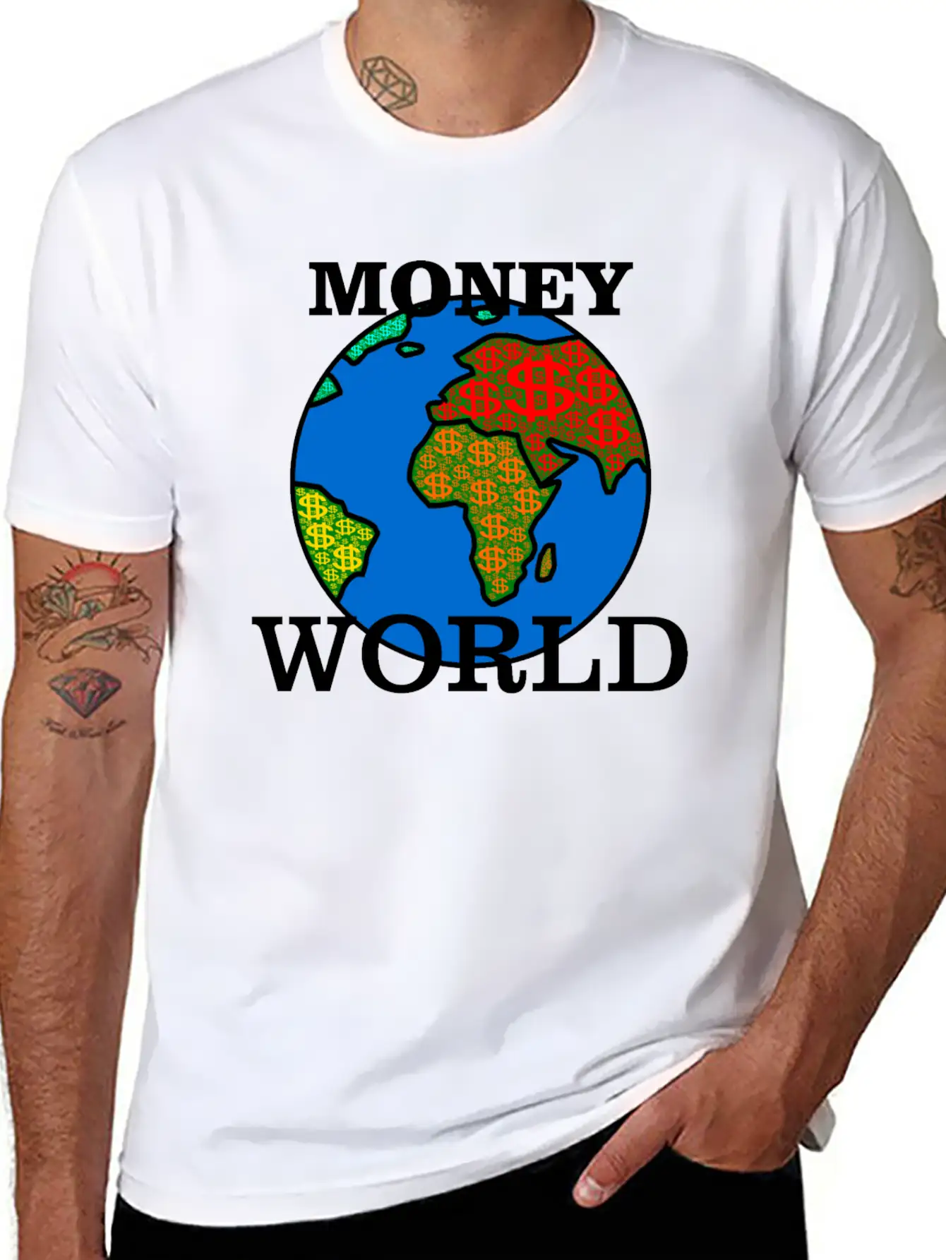 Money World Relaxed Everyday Tee – Lightweight And Durable Cotton