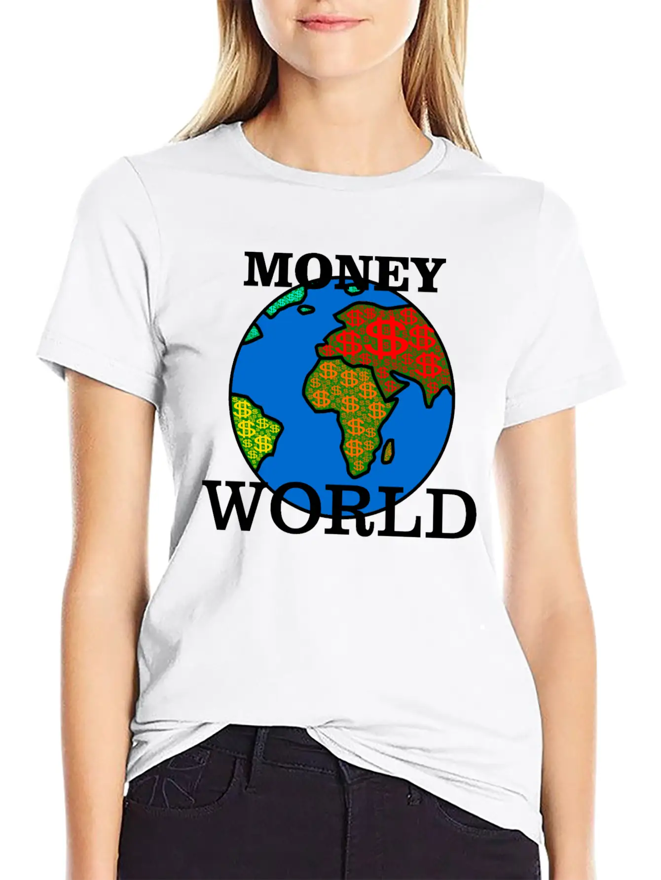 Money World Relaxed Everyday Tee – Lightweight And Durable Cotton