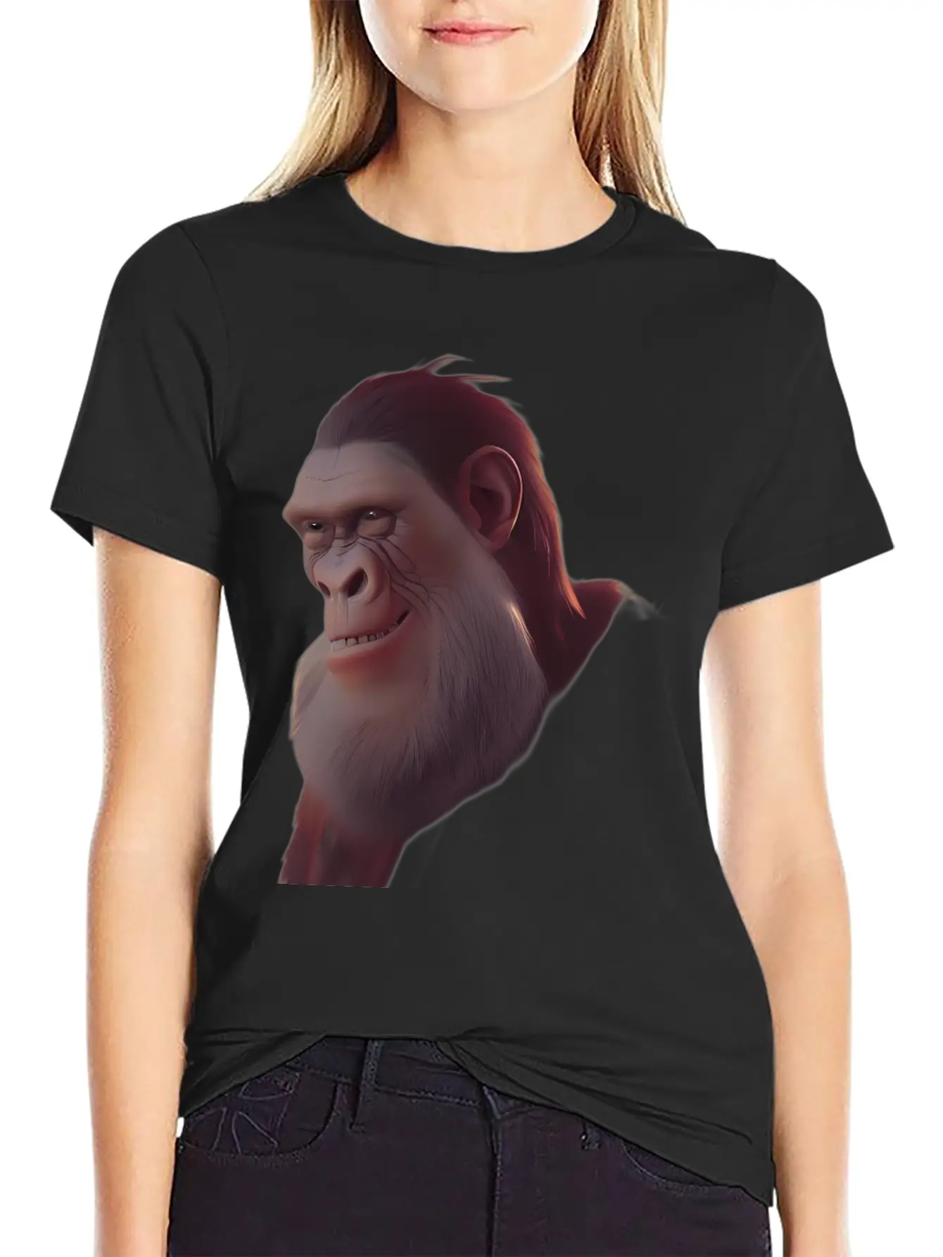 Monkey Ape Chimpanzee Timeless Short Sleeve Tee – Comfy And Minimalist Design