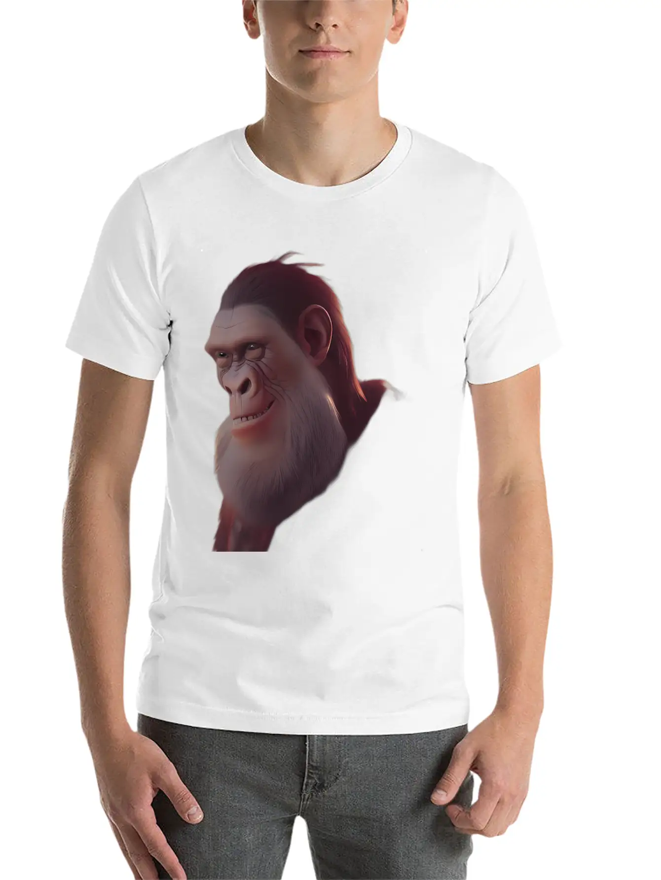 Monkey Ape Chimpanzee Timeless Short Sleeve Tee – Comfy And Minimalist Design