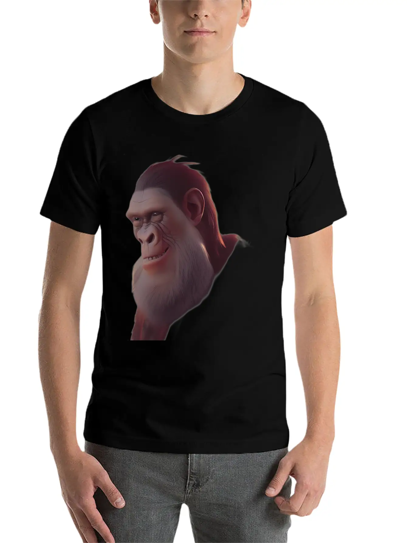 Monkey Ape Chimpanzee Timeless Short Sleeve Tee – Comfy And Minimalist Design