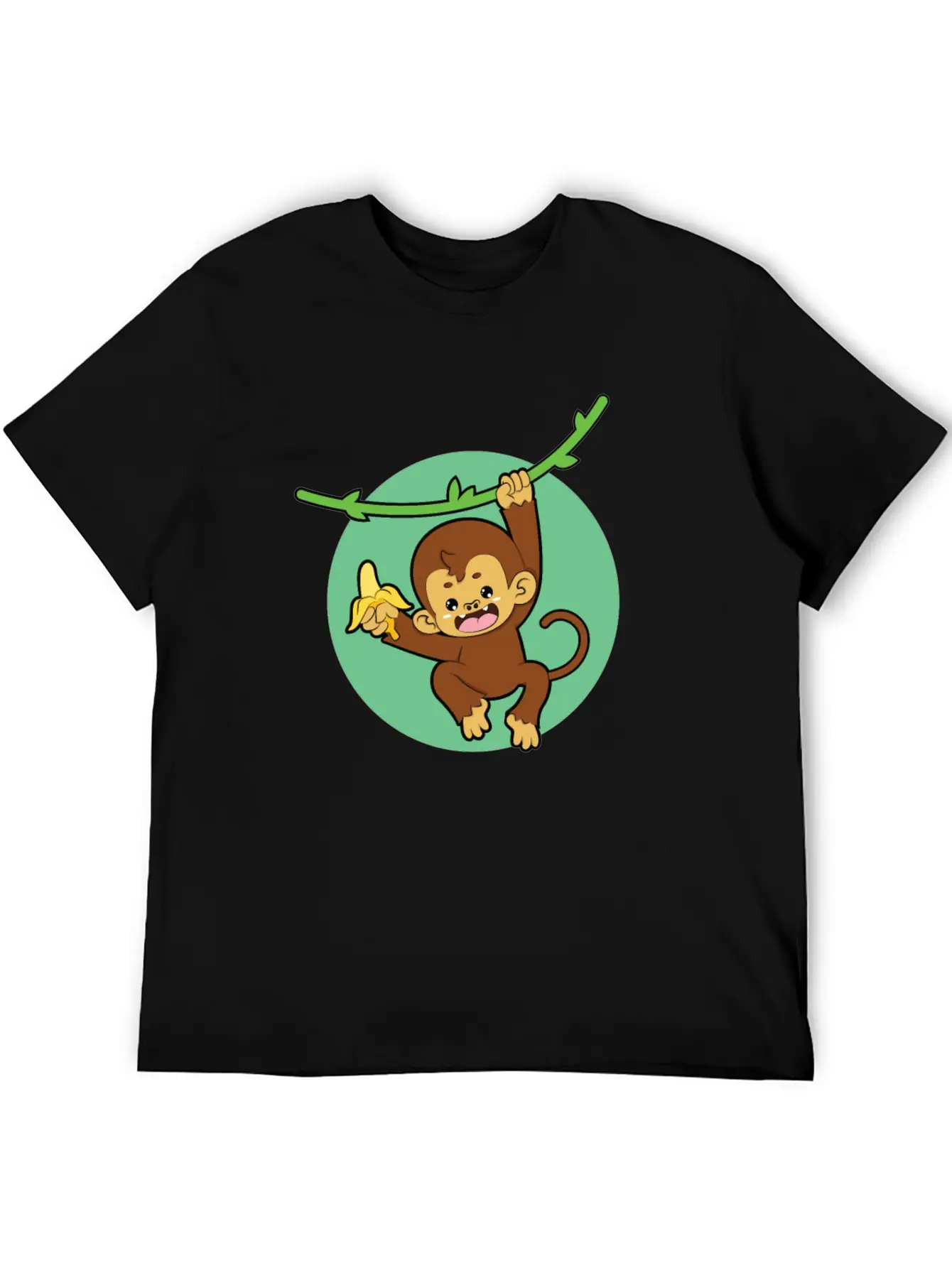 Monkey Banana Jungle Breathable Graphic T-Shirt – Perfect For Casual Days