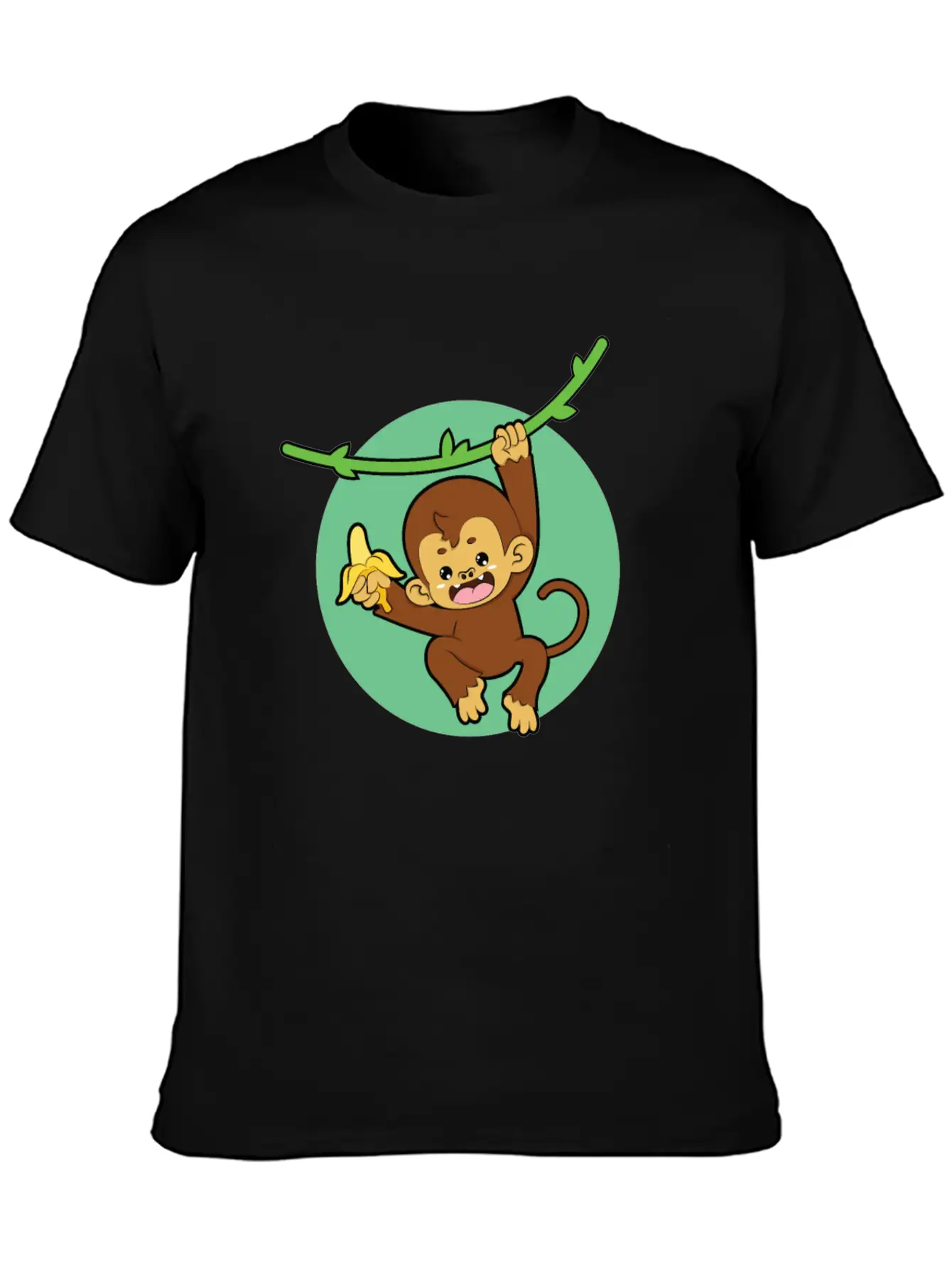 Monkey Banana Jungle Breathable Graphic T-Shirt – Perfect For Casual Days