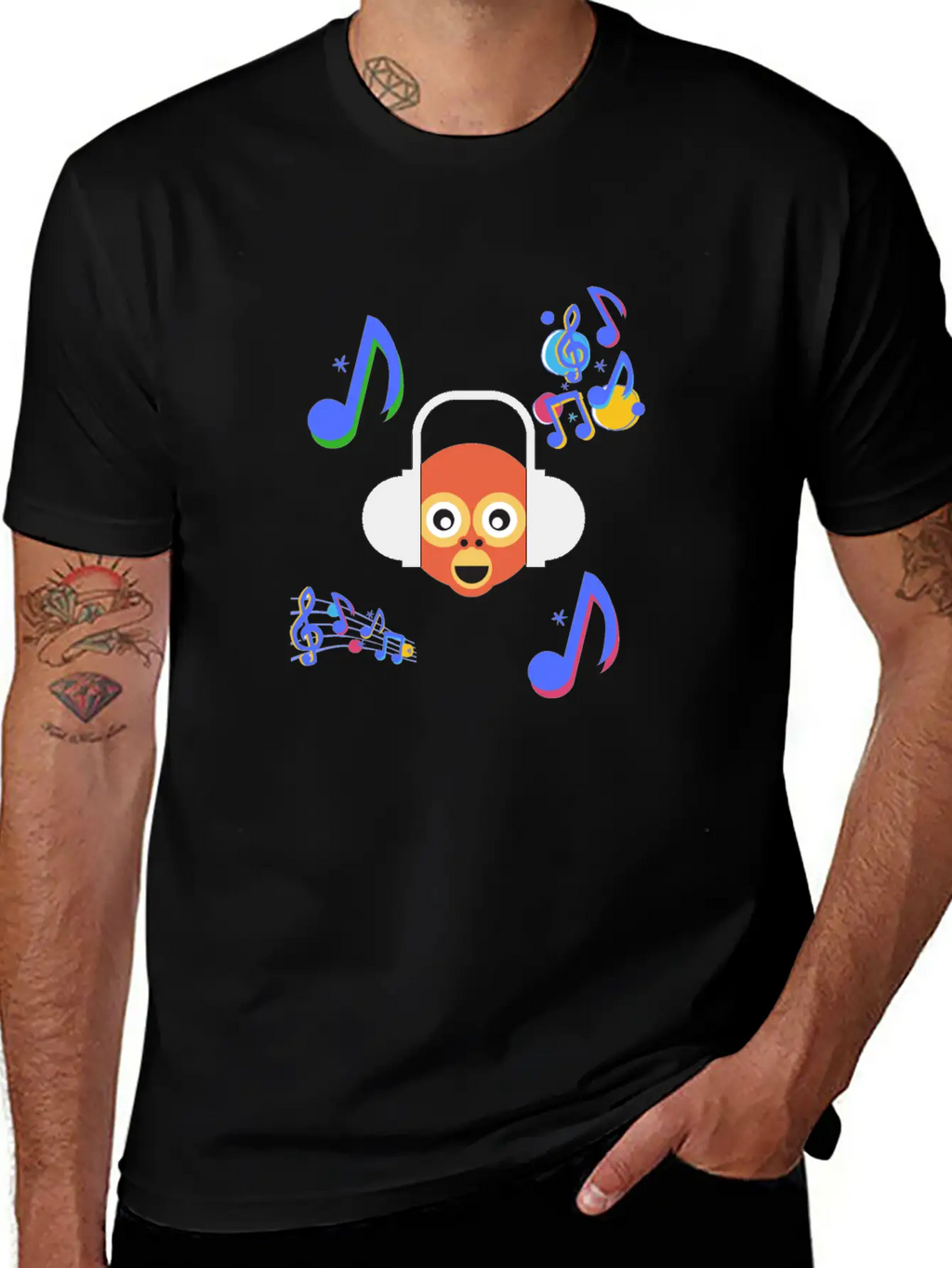 Monkey Music Gift Sound Headphones Ape Animal Classic Cotton Tee – Unisex Comfort For Any Season