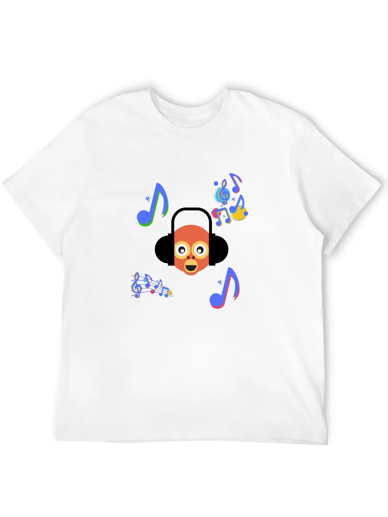Monkey Music Gift Sound Headphones Ape Animal Classic Cotton Tee – Unisex Comfort For Any Season