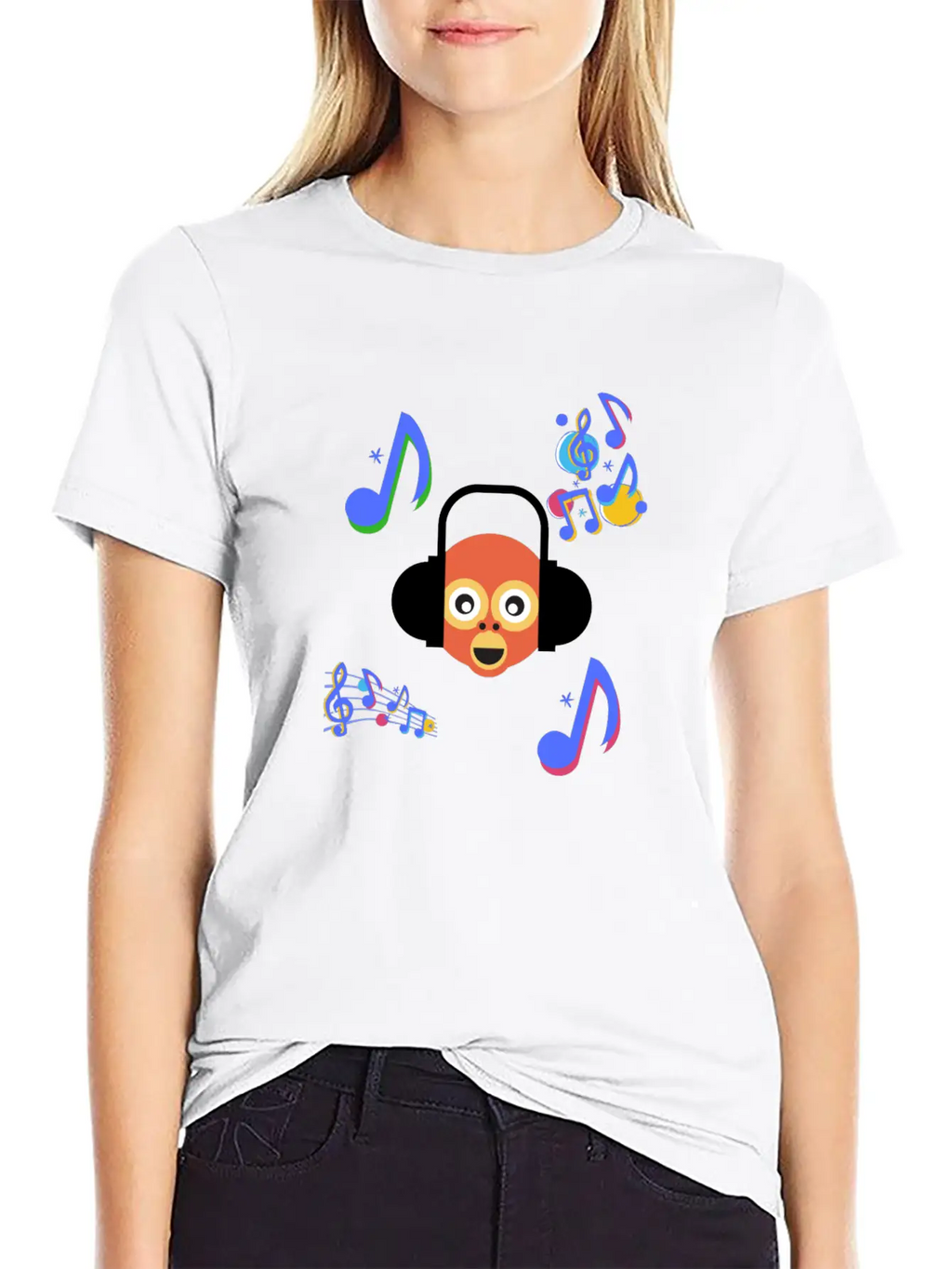 Monkey Music Gift Sound Headphones Ape Animal Classic Cotton Tee – Unisex Comfort For Any Season