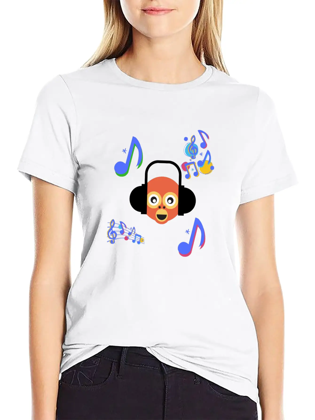 Monkey Music Gift Sound Headphones Ape Animal Classic Cotton Tee – Unisex Comfort For Any Season
