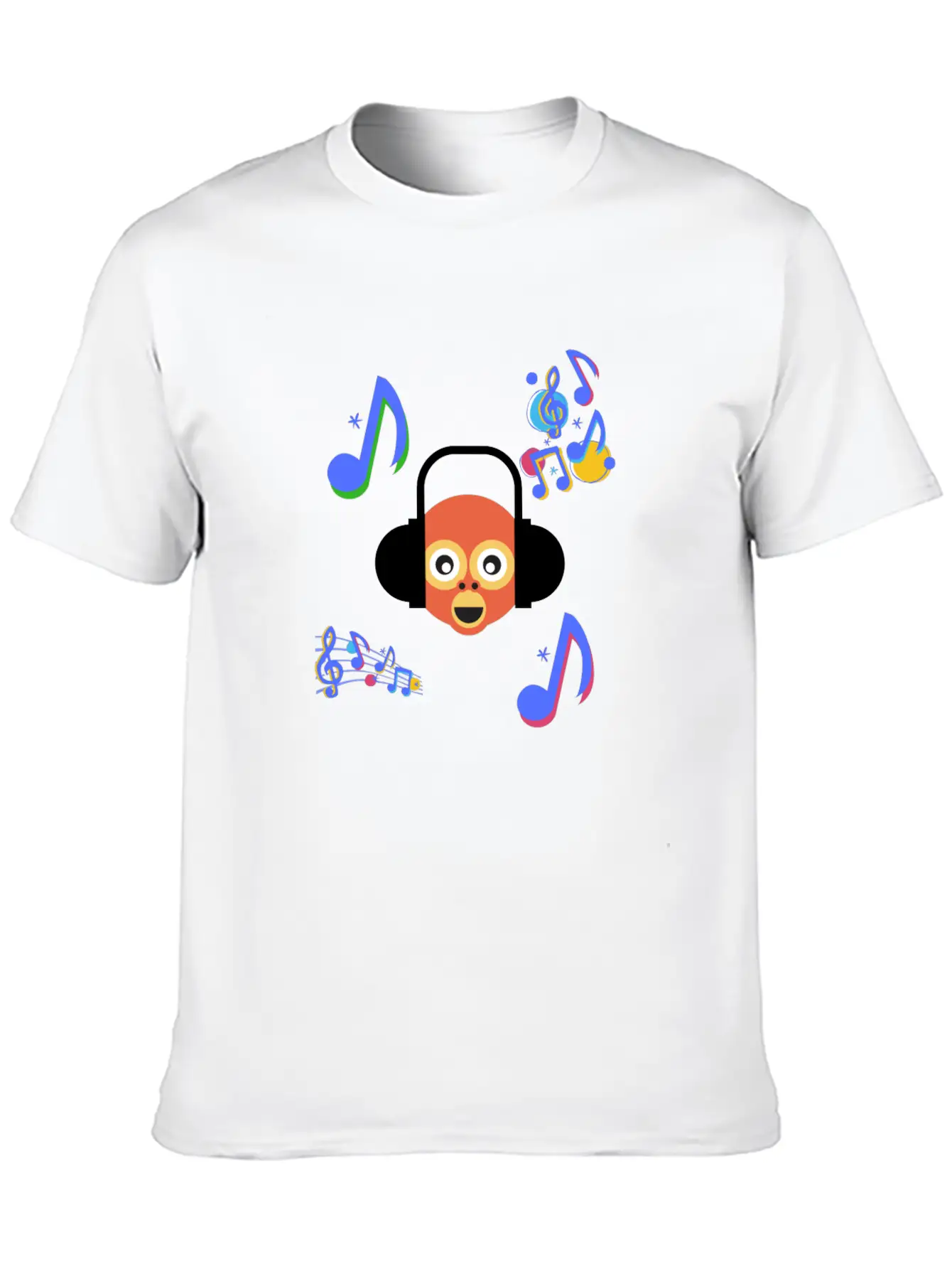 Monkey Music Gift Sound Headphones Ape Animal Classic Cotton Tee – Unisex Comfort For Any Season