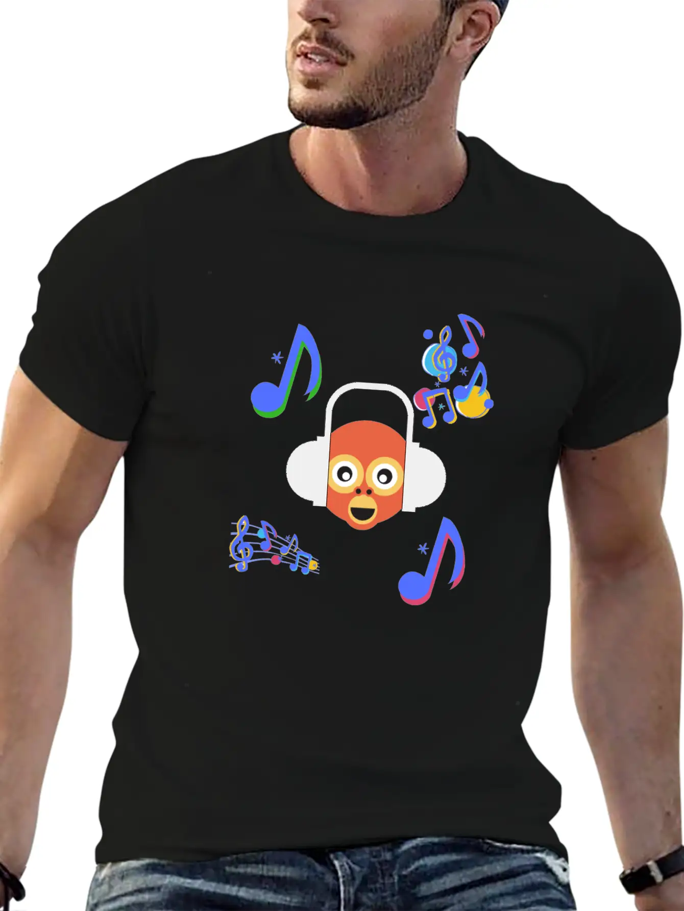 Monkey Music Gift Sound Headphones Ape Animal Classic Cotton Tee – Unisex Comfort For Any Season