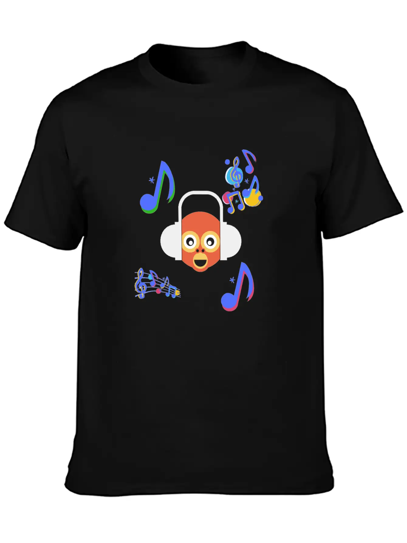 Monkey Music Gift Sound Headphones Ape Animal Classic Cotton Tee – Unisex Comfort For Any Season