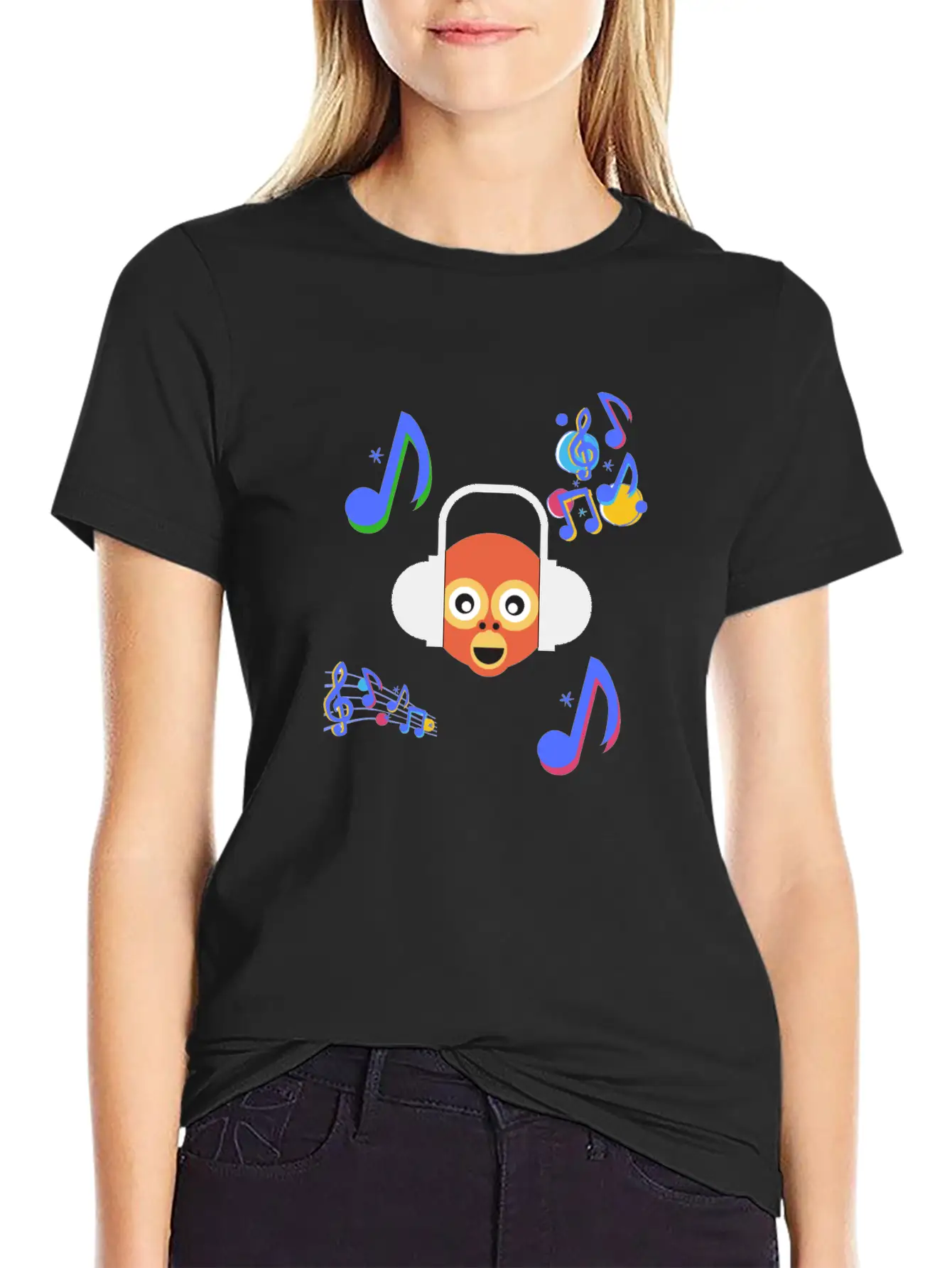 Monkey Music Gift Sound Headphones Ape Animal Classic Cotton Tee – Unisex Comfort For Any Season