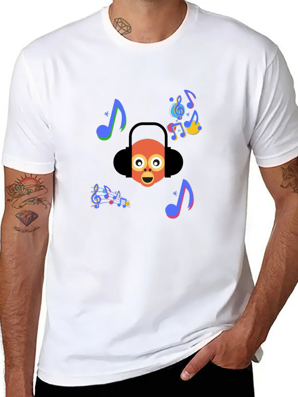 Monkey Music Gift Sound Headphones Ape Animal Classic Cotton Tee – Unisex Comfort For Any Season