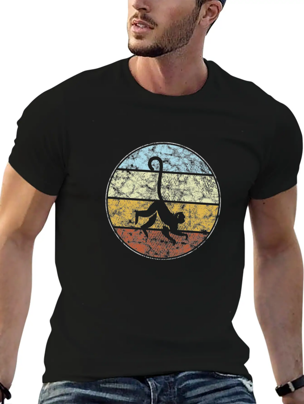 Monkey Retro Relaxed Everyday Tee – Lightweight And Durable Cotton