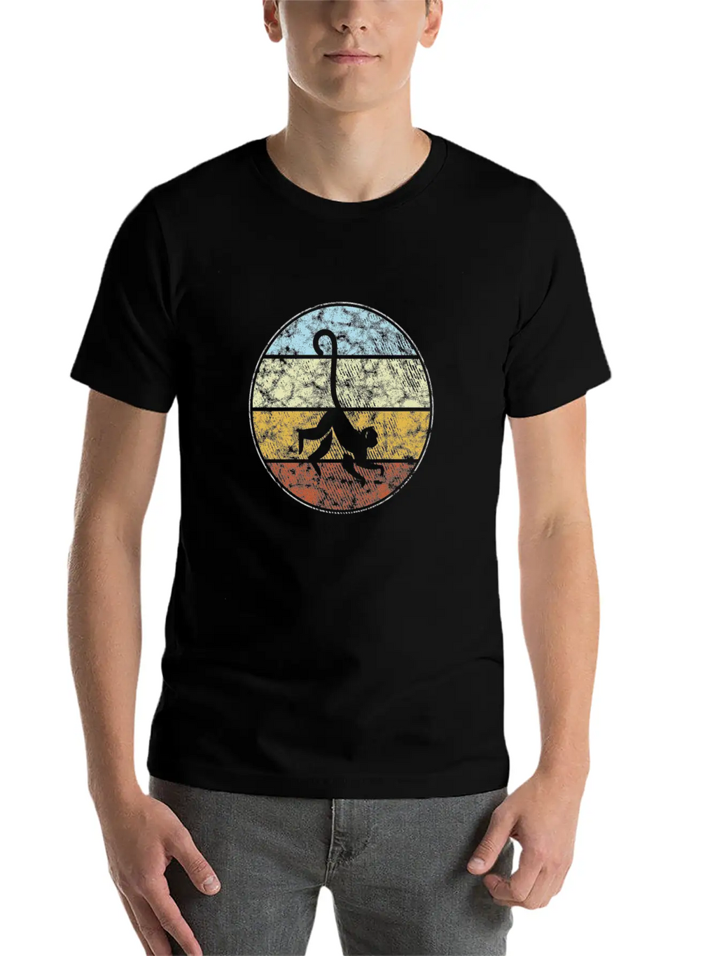 Monkey Retro Relaxed Everyday Tee – Lightweight And Durable Cotton