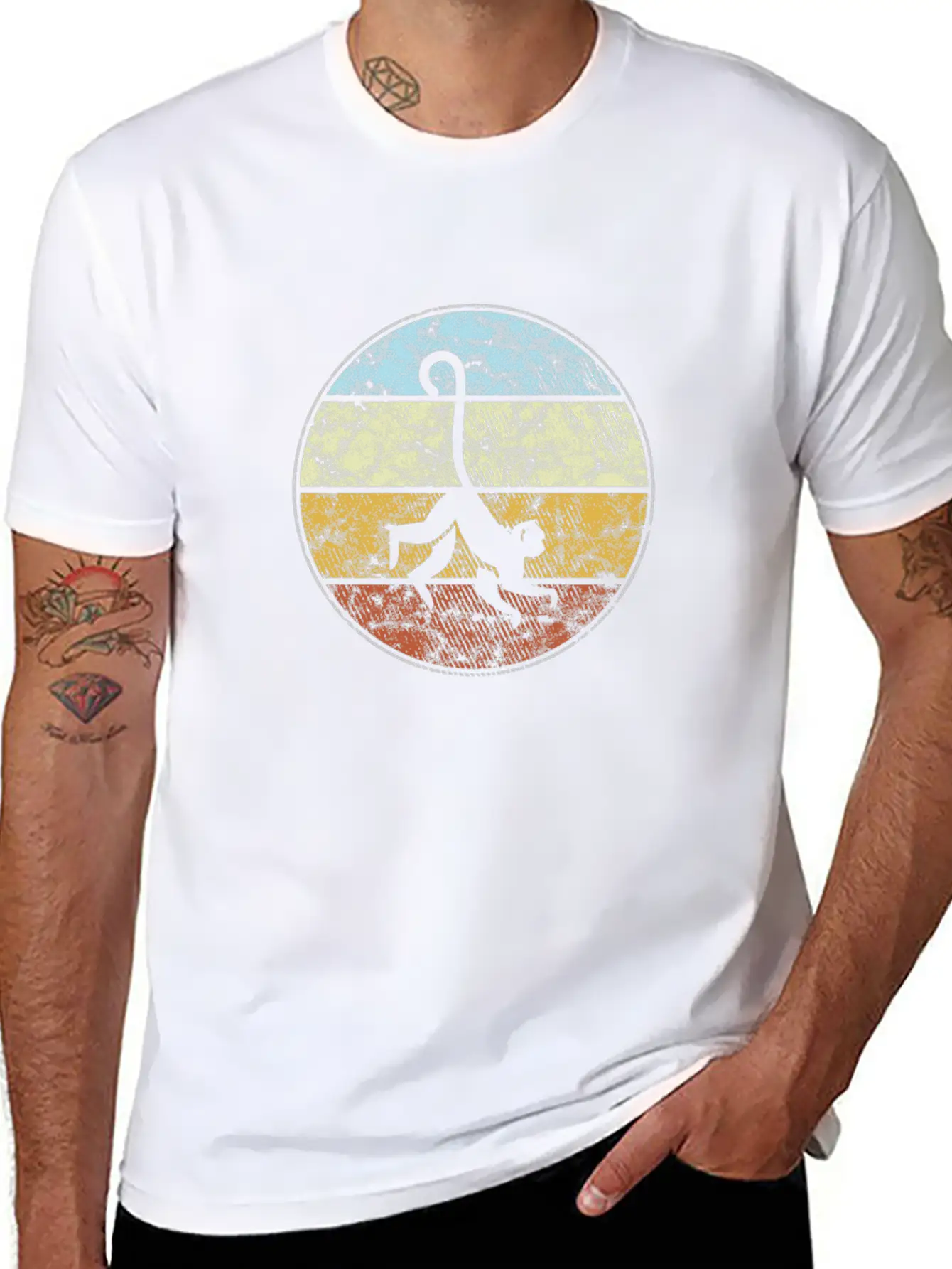 Monkey Retro Relaxed Everyday Tee – Lightweight And Durable Cotton