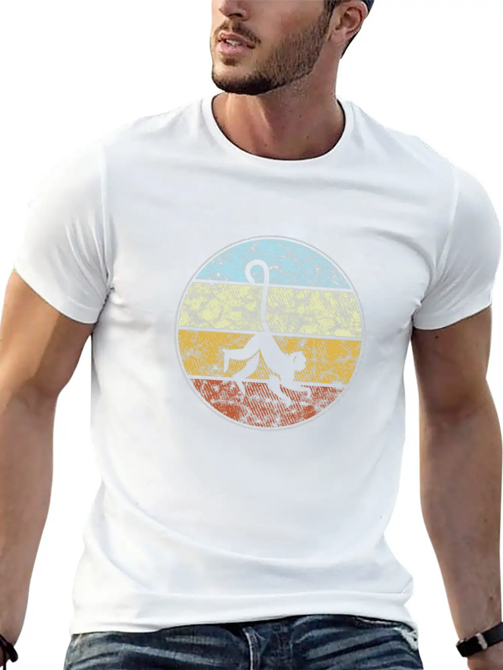 Monkey Retro Relaxed Everyday Tee – Lightweight And Durable Cotton