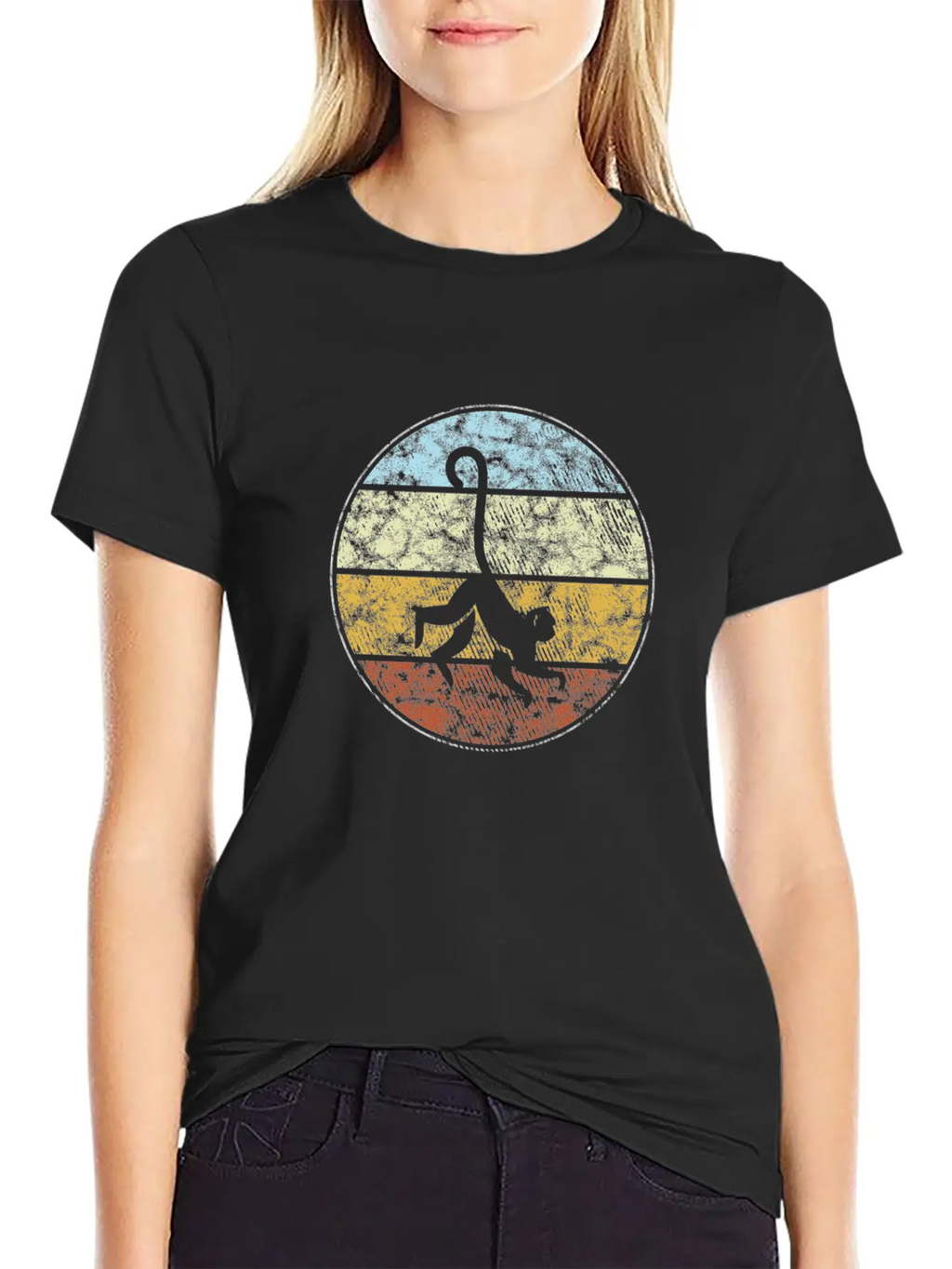 Monkey Retro Relaxed Everyday Tee – Lightweight And Durable Cotton
