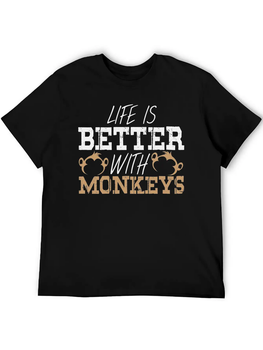 Monkey Saying Monkeys Pun Life Ape Apes Quote Breathable Graphic T-Shirt – Perfect For Casual Days