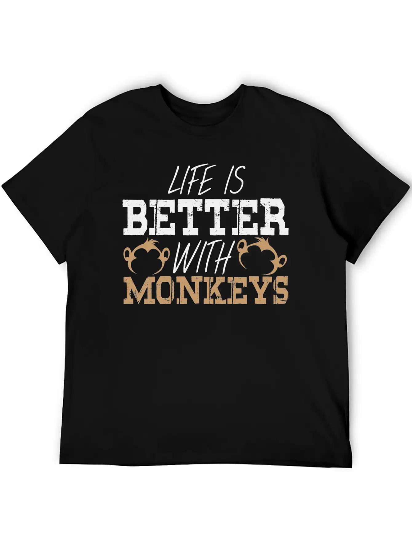 Monkey Saying Monkeys Pun Life Ape Apes Quote Breathable Graphic T-Shirt – Perfect For Casual Days