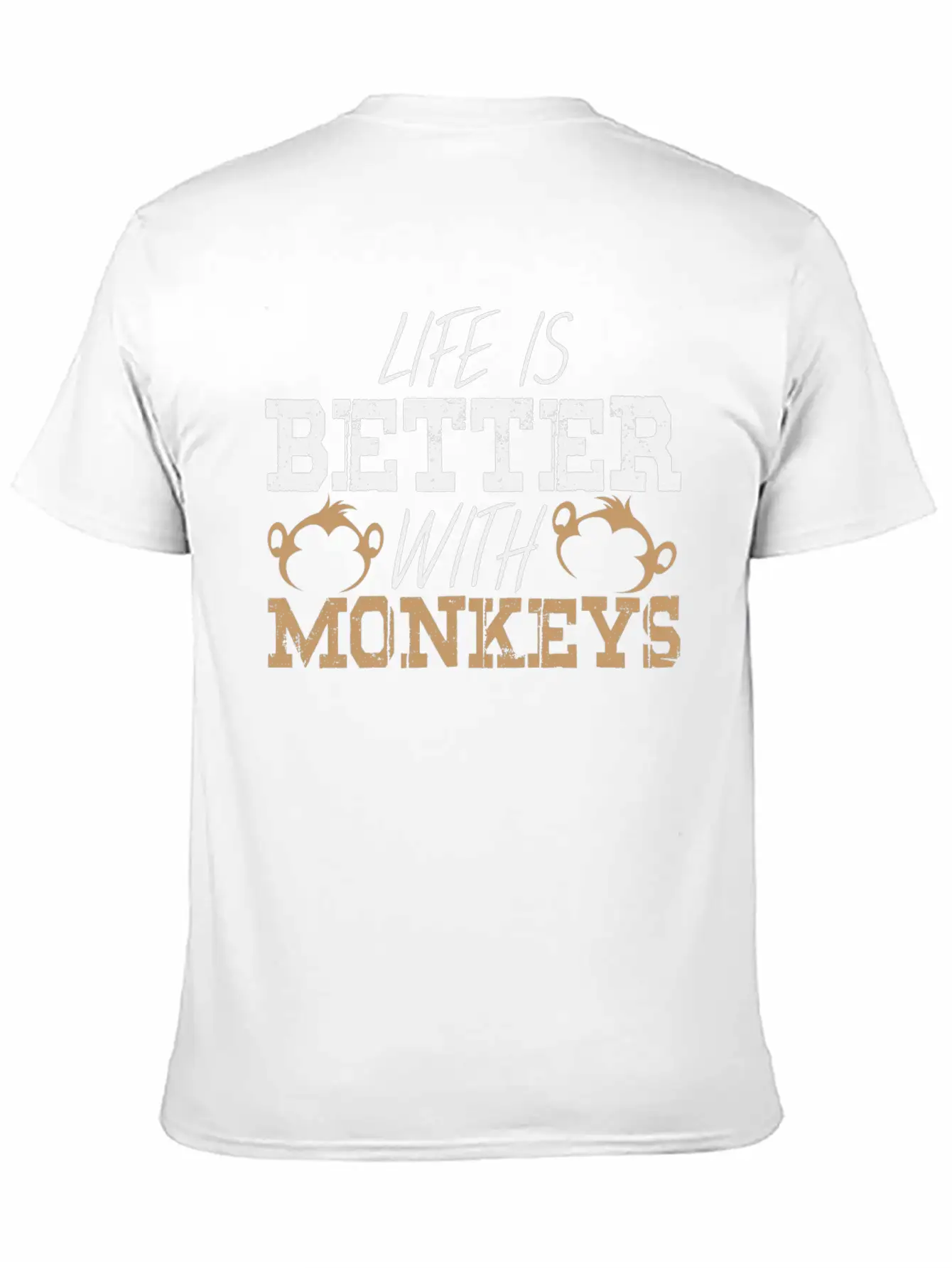 Monkey Saying Monkeys Pun Life Ape Apes Quote Breathable Graphic T-Shirt – Perfect For Casual Days
