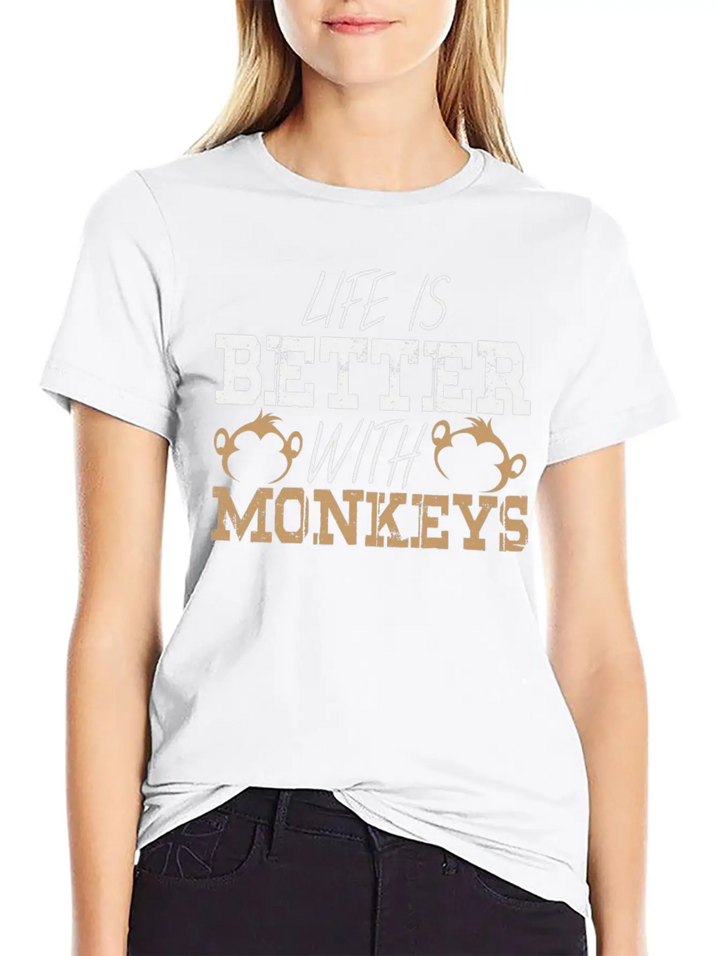 Monkey Saying Monkeys Pun Life Ape Apes Quote Breathable Graphic T-Shirt – Perfect For Casual Days