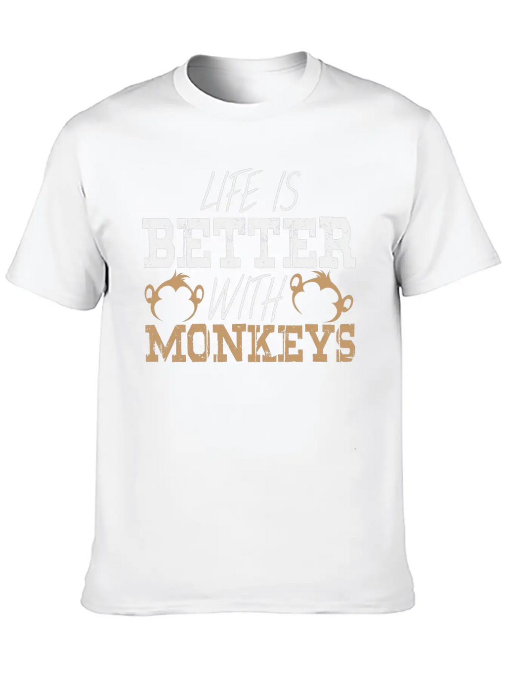 Monkey Saying Monkeys Pun Life Ape Apes Quote Breathable Graphic T-Shirt – Perfect For Casual Days