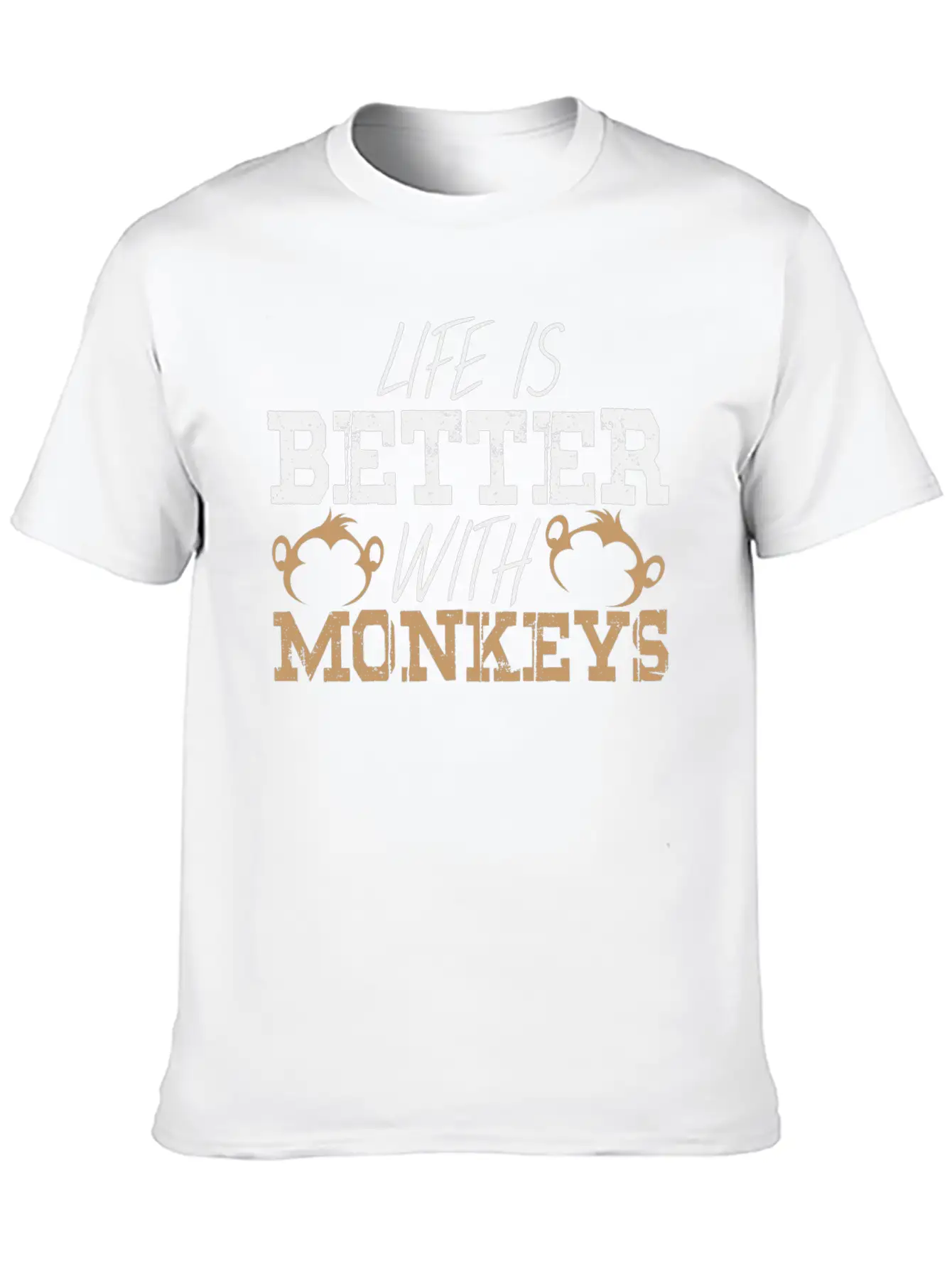Monkey Saying Monkeys Pun Life Ape Apes Quote Breathable Graphic T-Shirt – Perfect For Casual Days