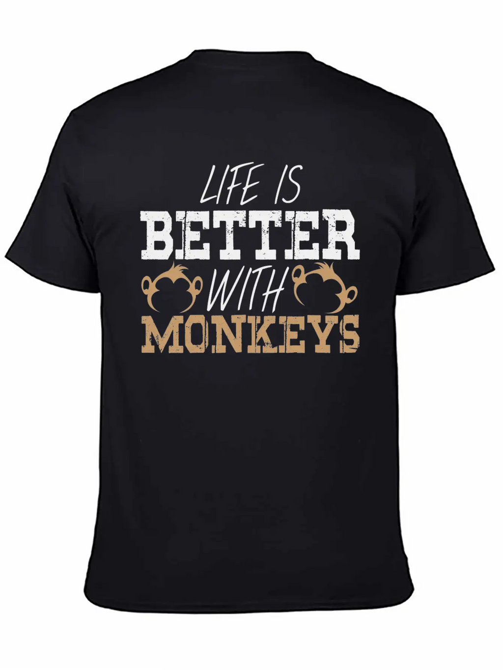 Monkey Saying Monkeys Pun Life Ape Apes Quote Breathable Graphic T-Shirt – Perfect For Casual Days