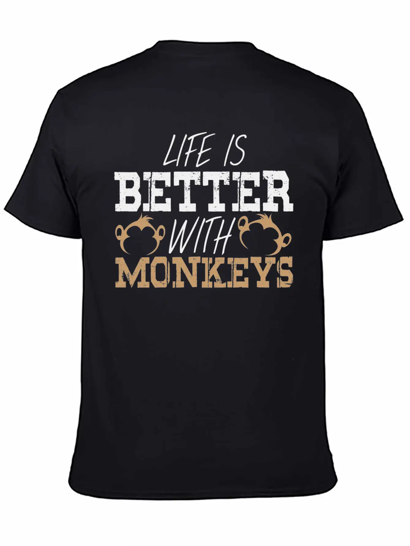 Monkey Saying Monkeys Pun Life Ape Apes Quote Breathable Graphic T-Shirt – Perfect For Casual Days