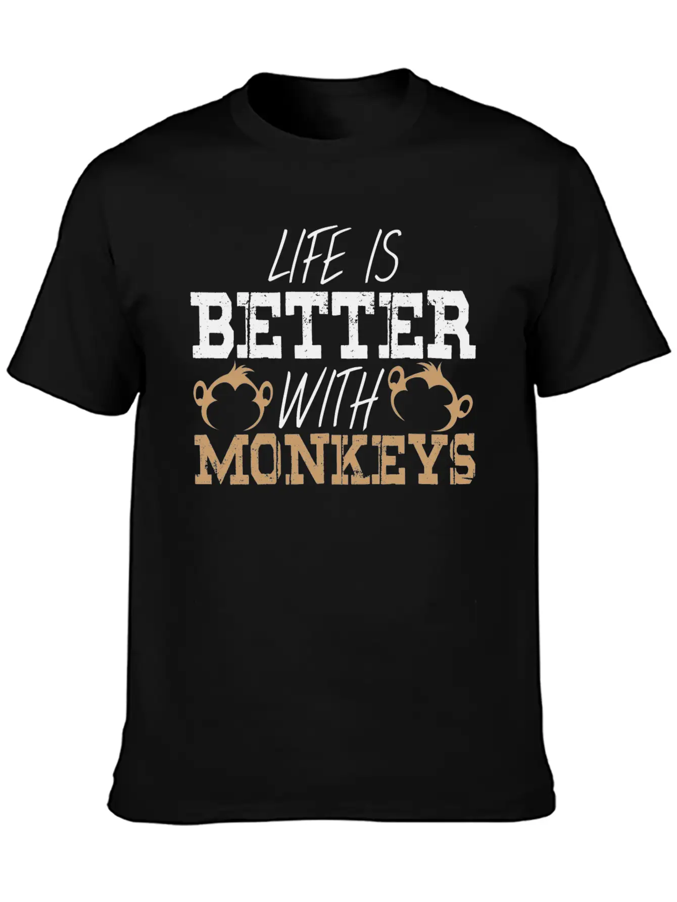 Monkey Saying Monkeys Pun Life Ape Apes Quote Breathable Graphic T-Shirt – Perfect For Casual Days