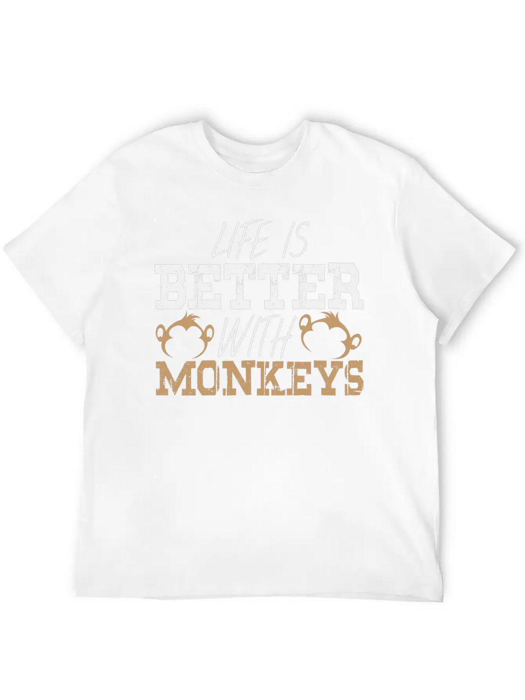 Monkey Saying Monkeys Pun Life Ape Apes Quote Breathable Graphic T-Shirt – Perfect For Casual Days