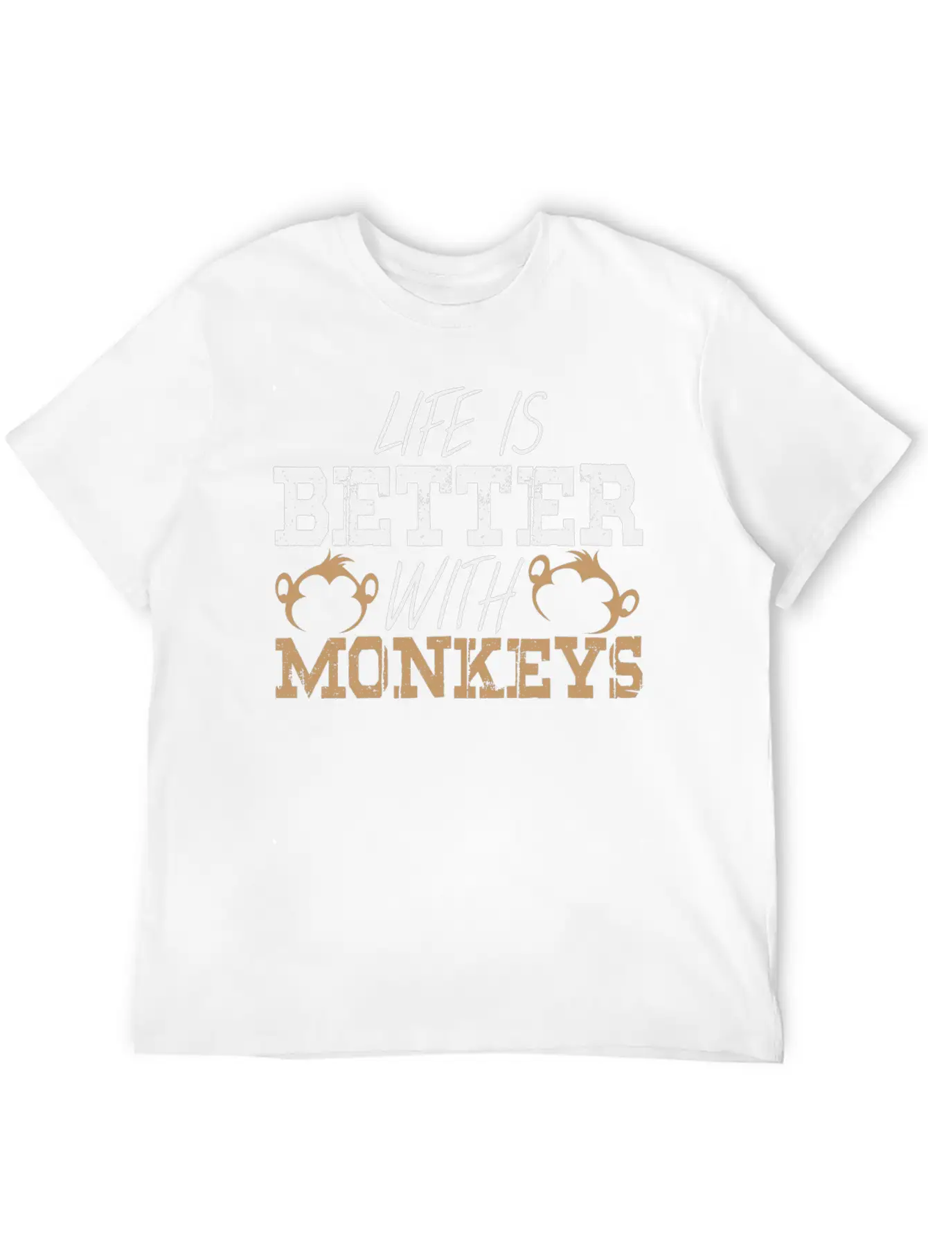 Monkey Saying Monkeys Pun Life Ape Apes Quote Breathable Graphic T-Shirt – Perfect For Casual Days