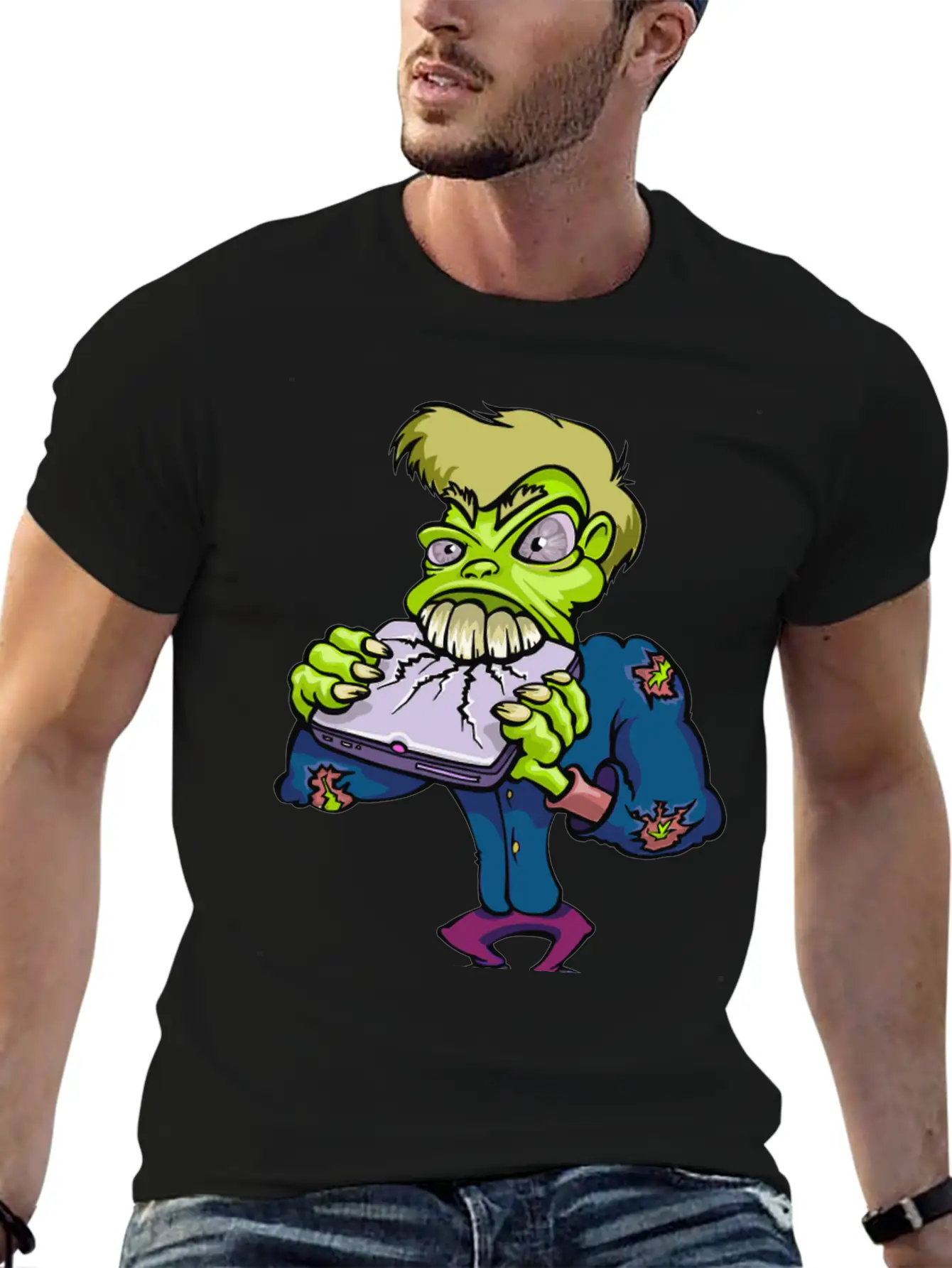 Monster Cartoon Character 14 Stylish Everyday T-Shirt – Unisex Basic Cotton Tee
