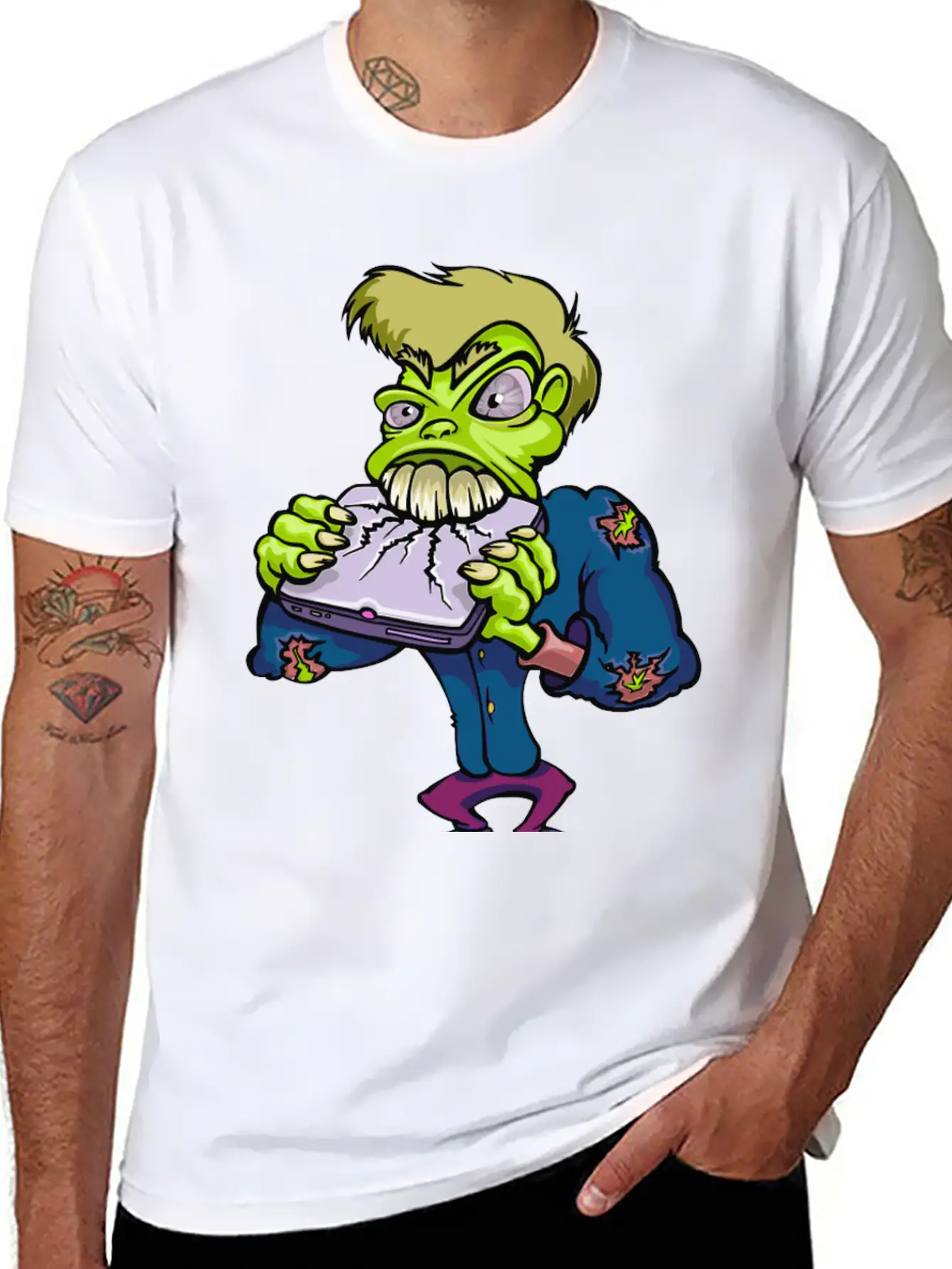 Monster Cartoon Character 14 Stylish Everyday T-Shirt – Unisex Basic Cotton Tee