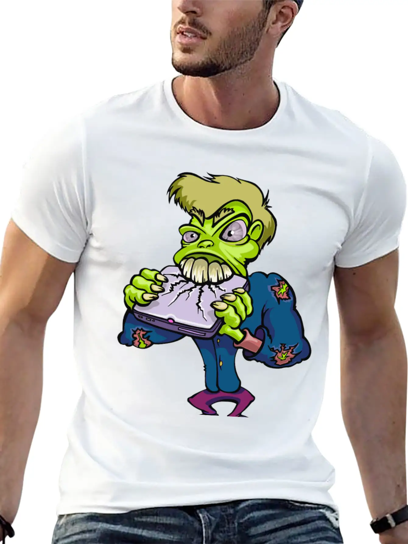 Monster Cartoon Character 14 Stylish Everyday T-Shirt – Unisex Basic Cotton Tee