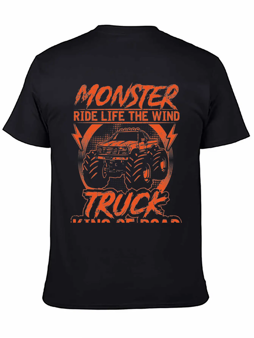 Monster Ride Life The Wind Truck King Of Road Essential Unisex Summer Tee – Soft Cotton Casual Fit