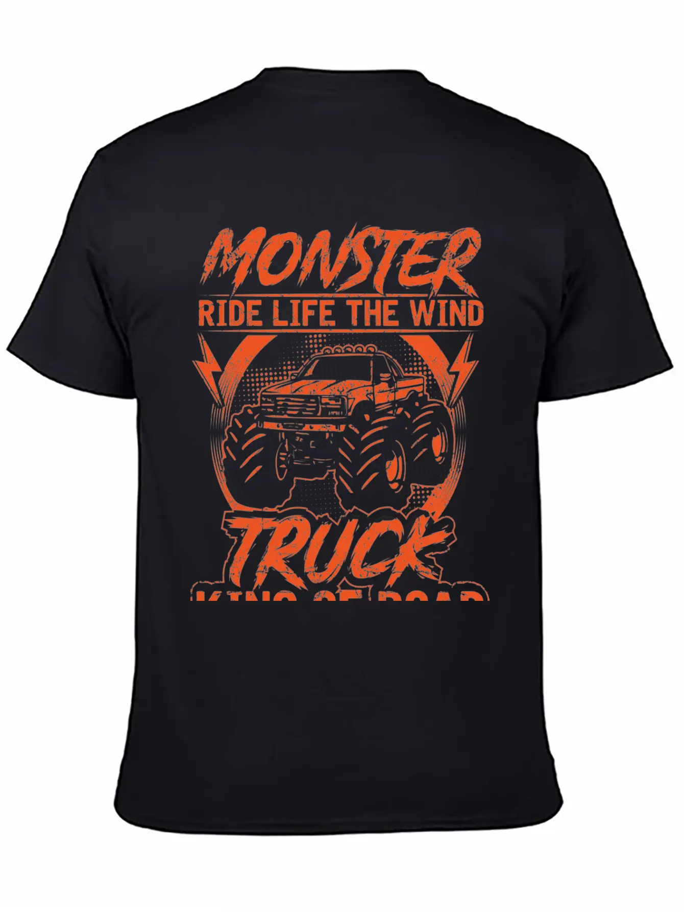 Monster Ride Life The Wind Truck King Of Road Essential Unisex Summer Tee – Soft Cotton Casual Fit