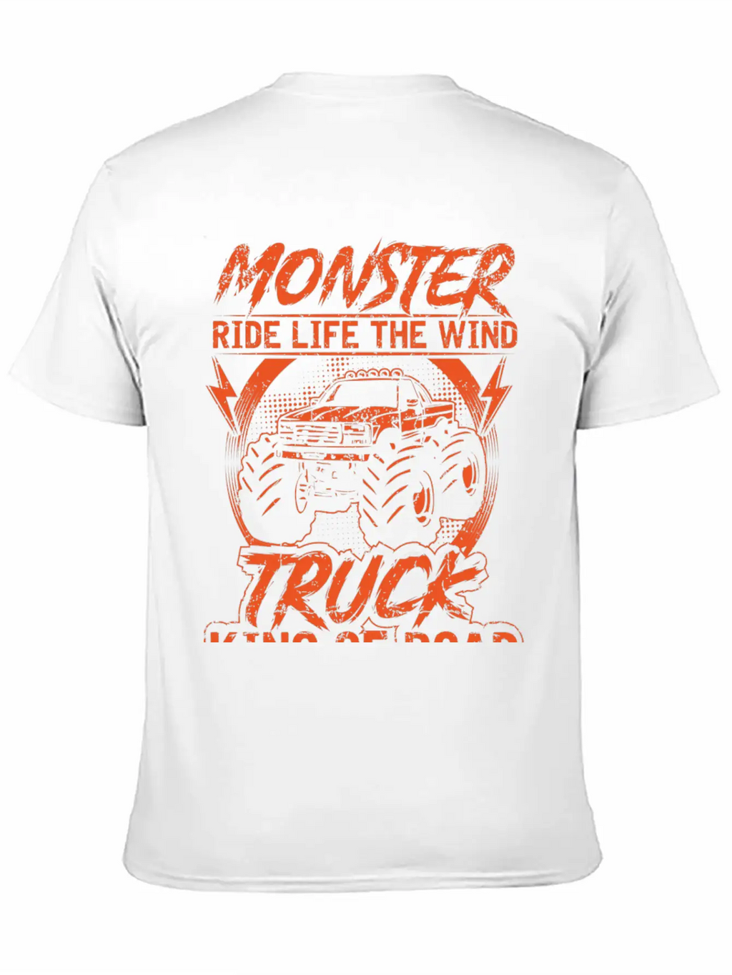 Monster Ride Life The Wind Truck King Of Road Essential Unisex Summer Tee – Soft Cotton Casual Fit