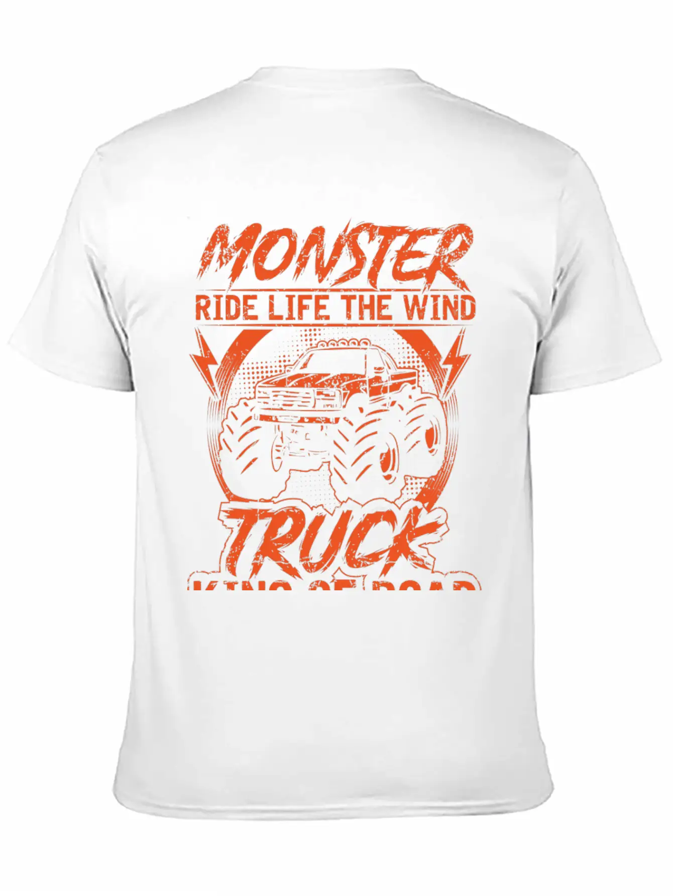 Monster Ride Life The Wind Truck King Of Road Essential Unisex Summer Tee – Soft Cotton Casual Fit